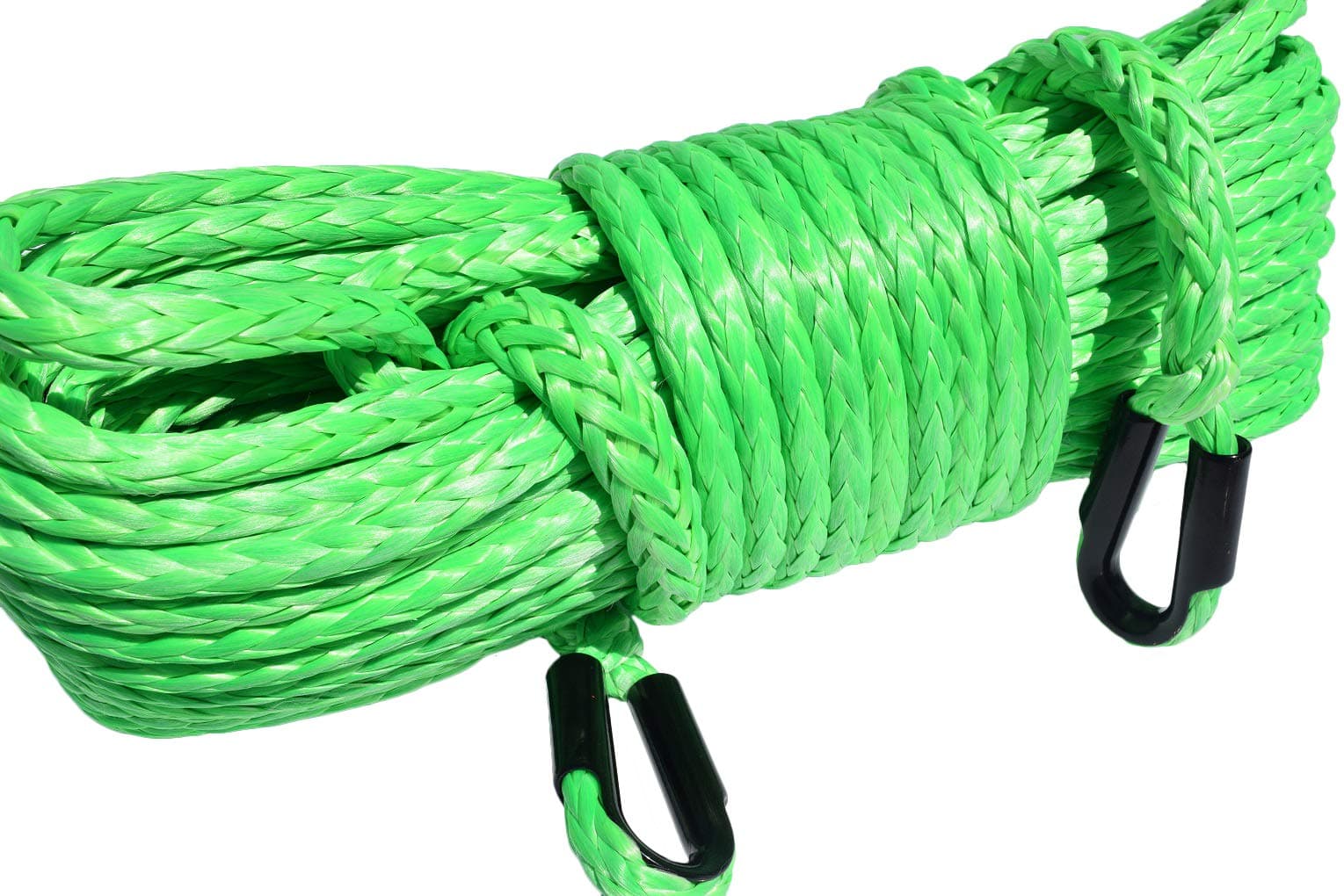 1/2inch Synthetic Winch Cable UHMWPE Winch Rope Extension UHMWPE Rope Towing Ropes (1/2"*150ft, Green)