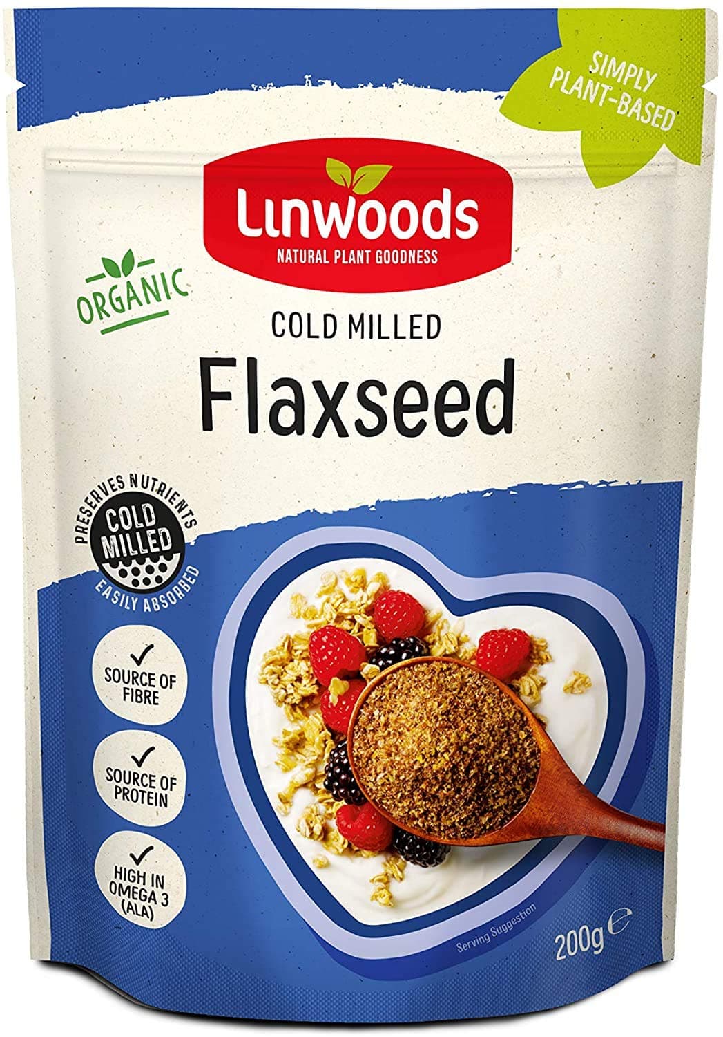 Organic Milled Flaxseed, 200g