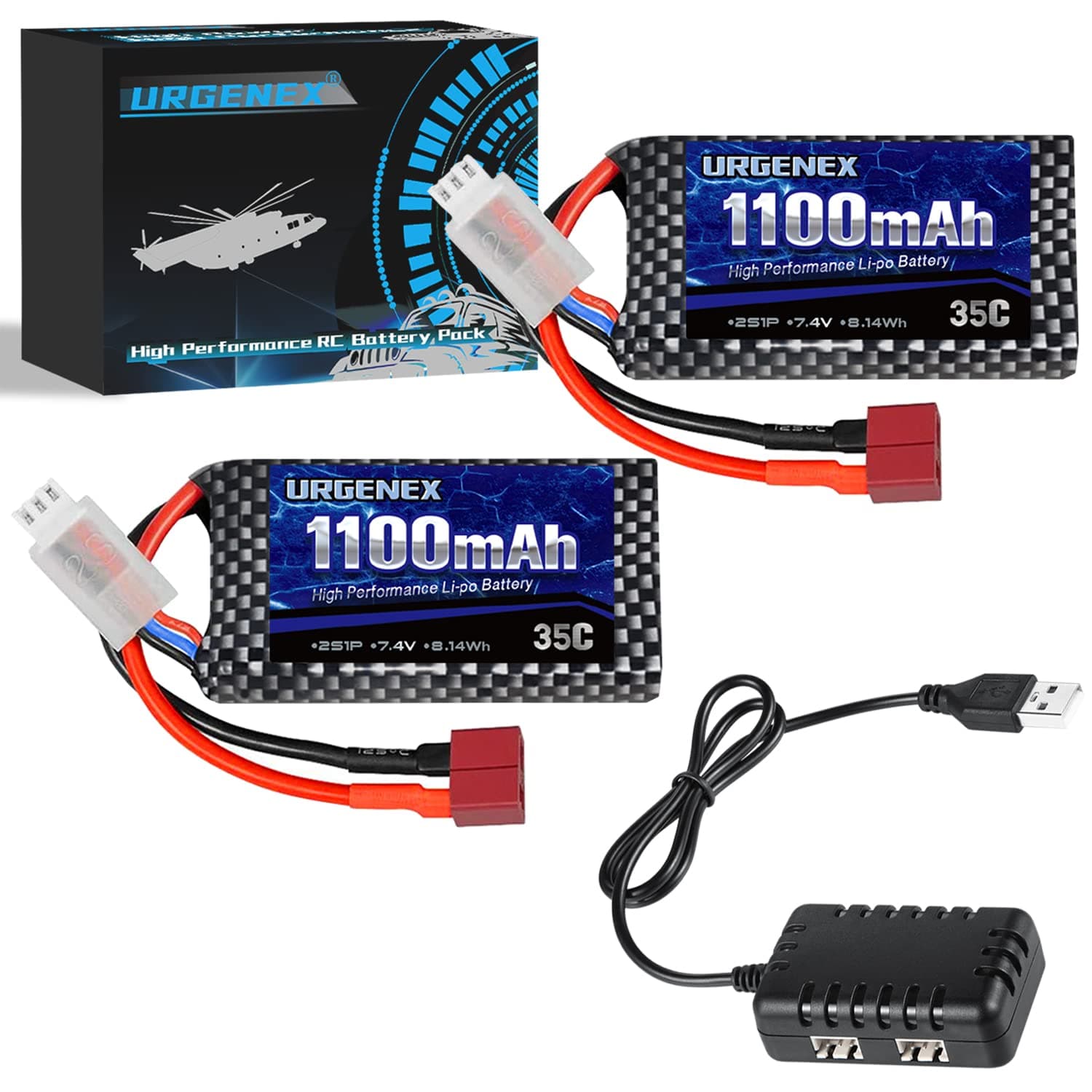 7.4V 1100mAh T 35C