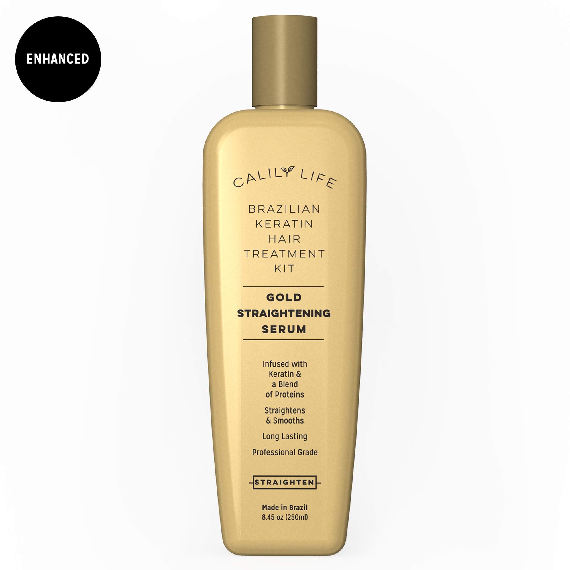 Brazilian Keratin Hair Treatment by Calily Life Professional Grade Blowout Straightening Serum Infused with a Keratin-rich Blend of Proteins and Luxurious Fragrance - 250ml