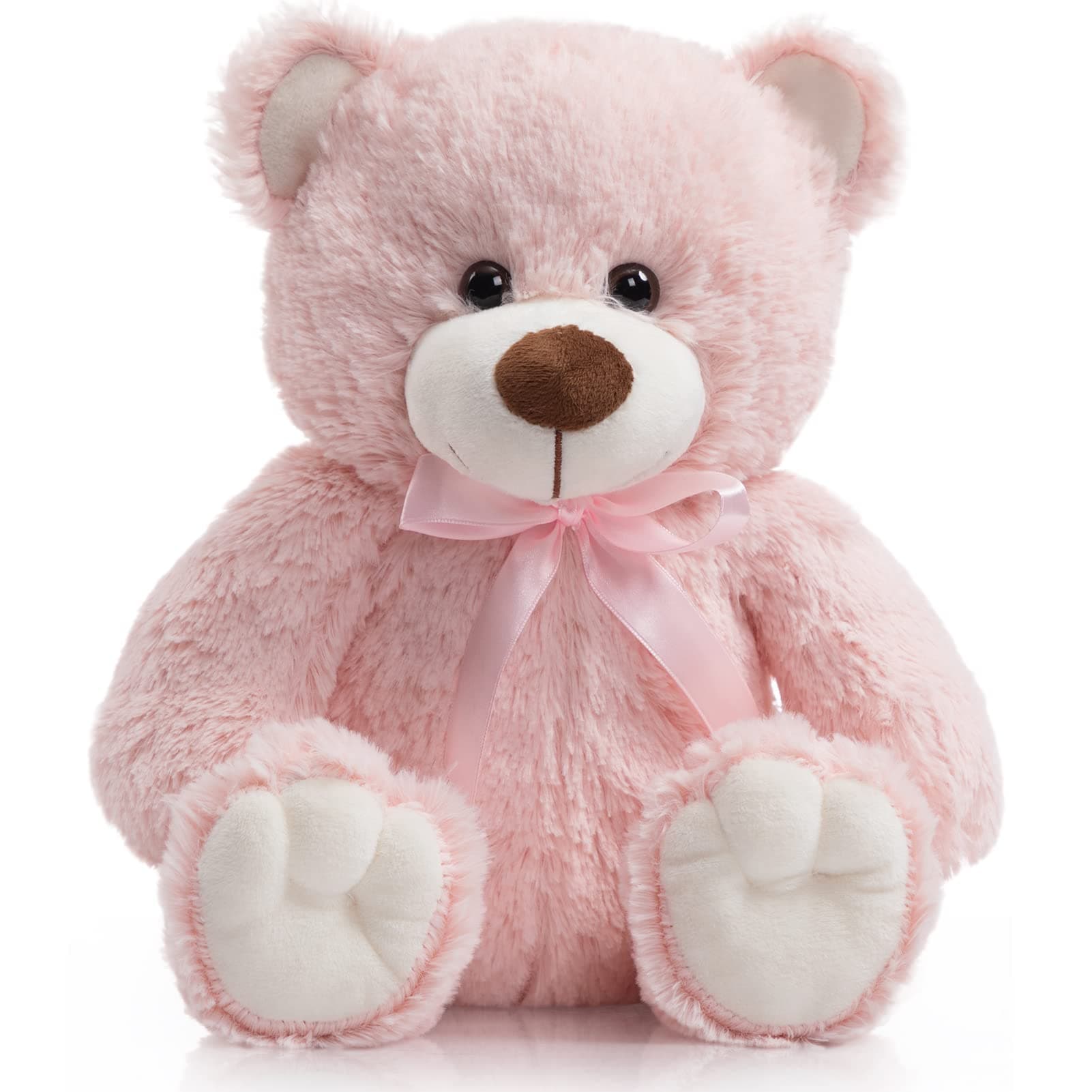 Super Color Teddy Bear Stuffed Animals Plush Toy for Children Girlfriend Family Congratulations Baby Shower Birthday Pink 14 inch