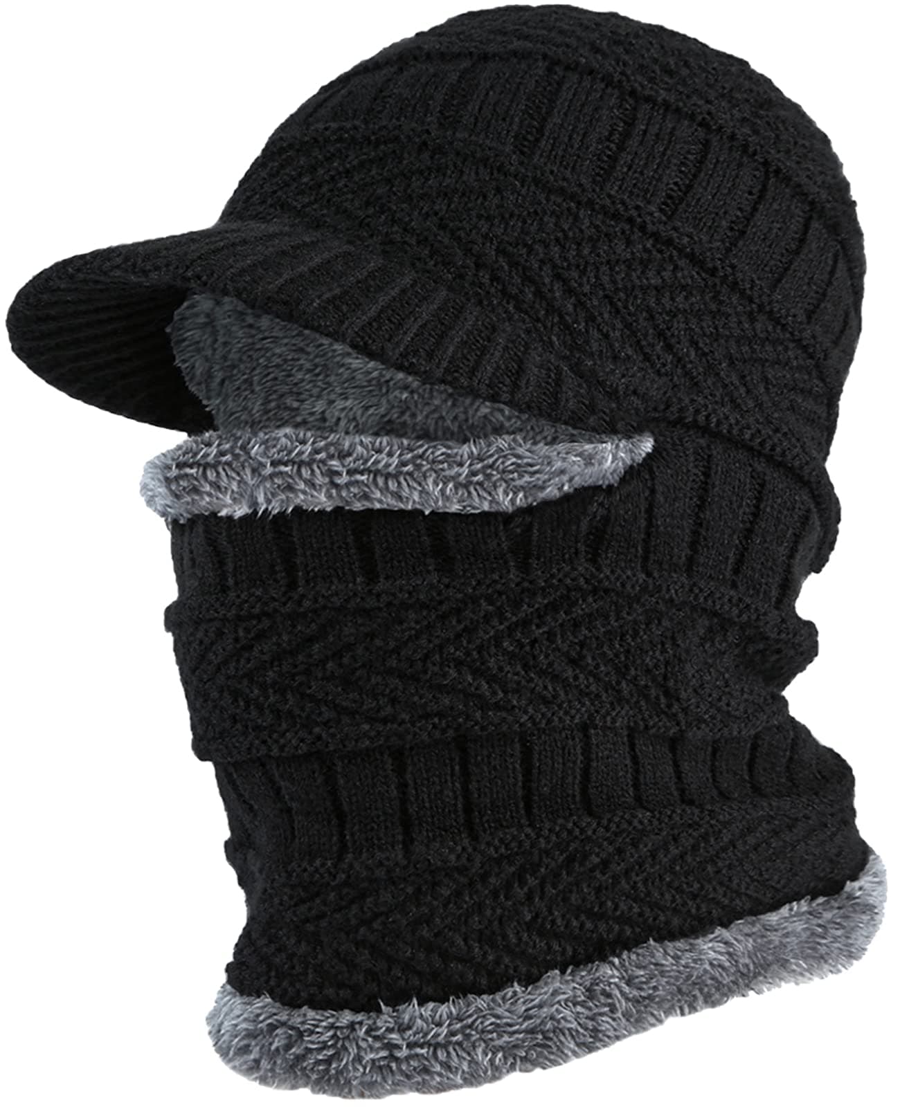 Winter Knit Beanie Balaclava Hat Ski Mask Unisex for Kids Boys Girls