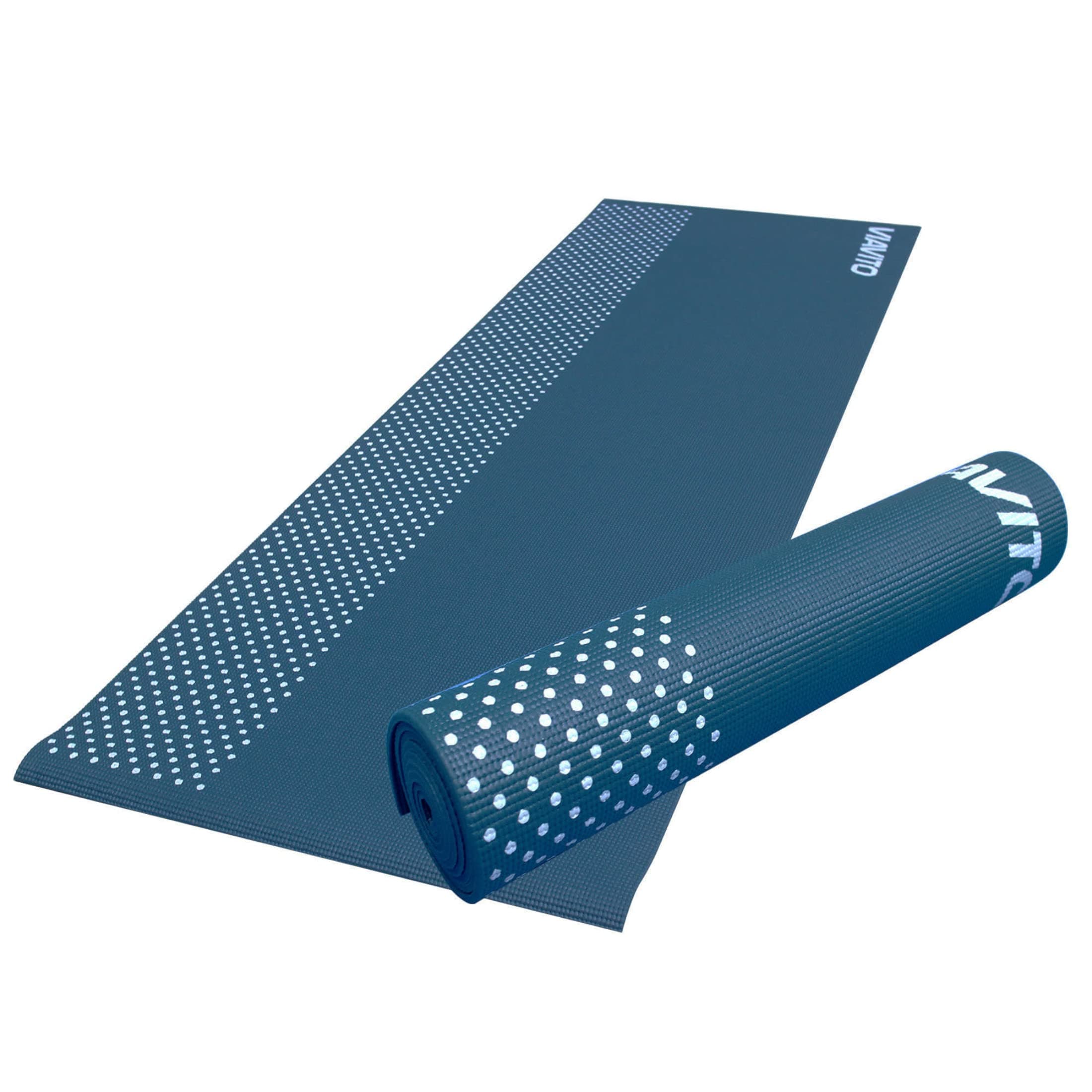 Viavito Leviato 6mm Yoga Mat with Carry Strap, Color- Distant Blue