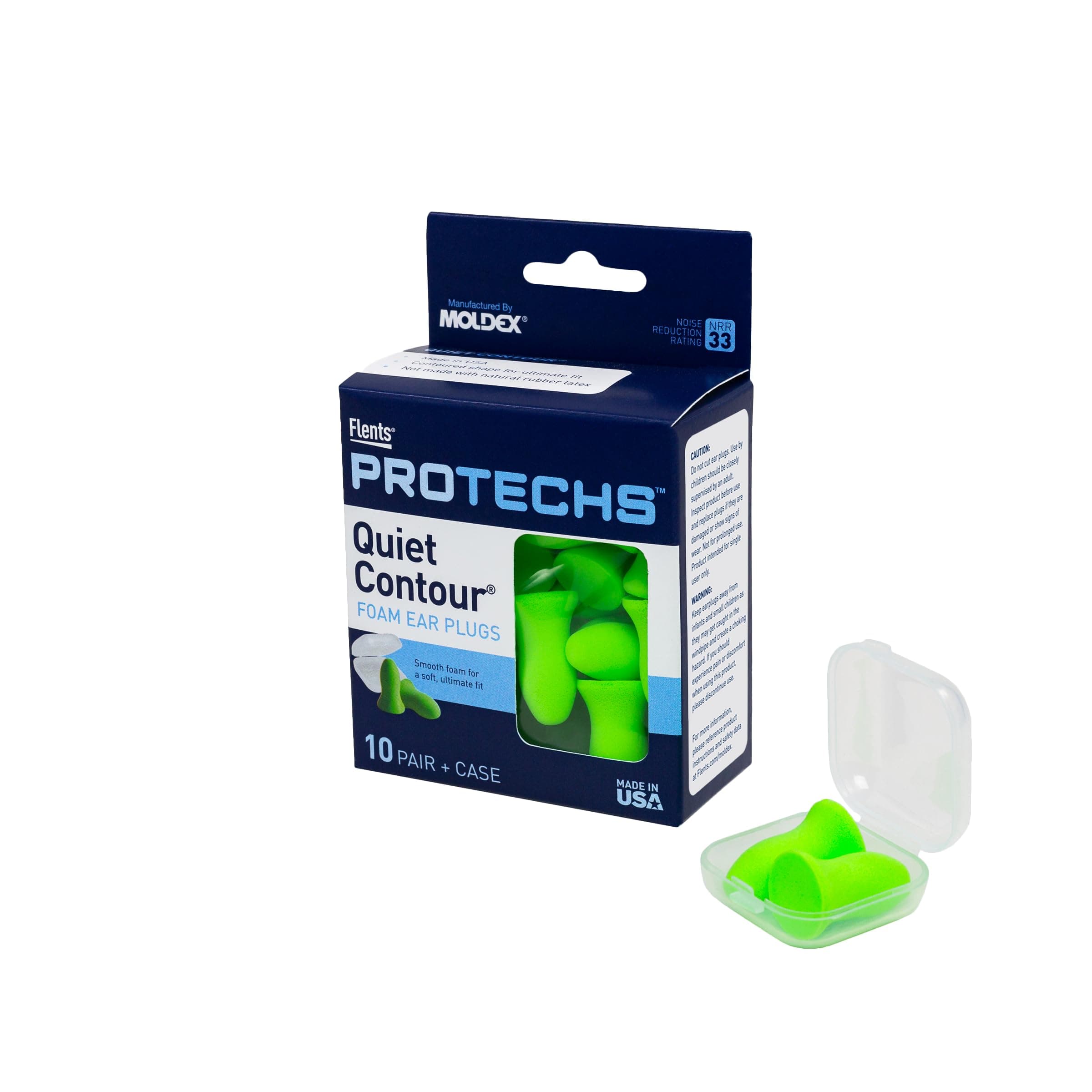 Flents Contour Ear Plugs - Soft Comfort! 10 Pair