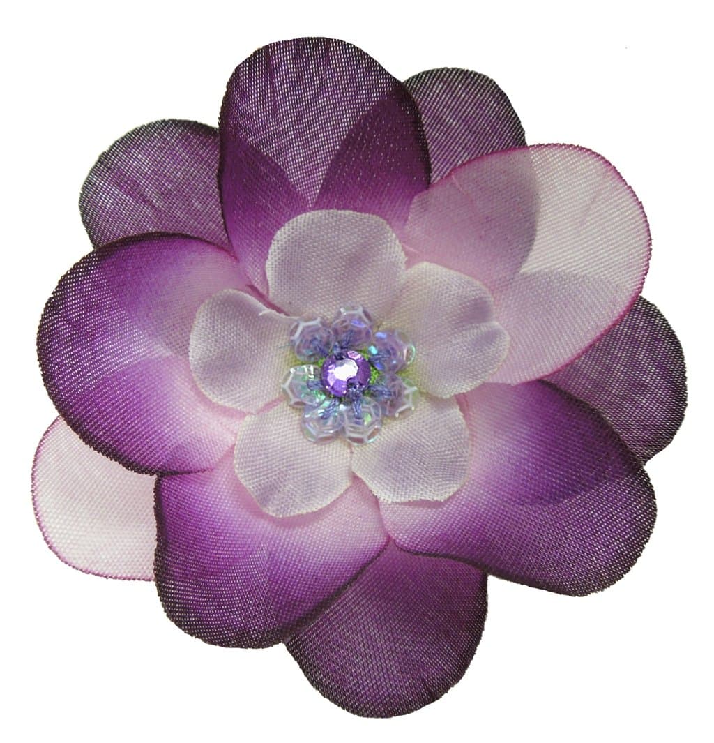 Cuteque International 6-Piece Embellished Flower Sequin Embellishment, Pale Purple