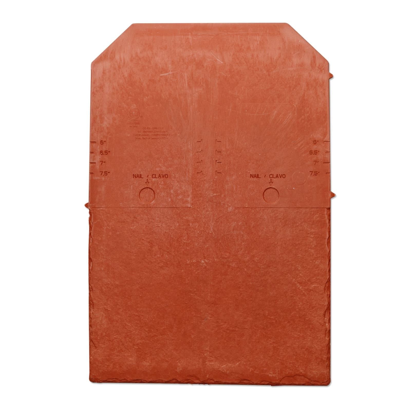 Tapco Plastic Slates/Roof Tiles/Roof Shingles - Brick Red 709-25 Tile Pack