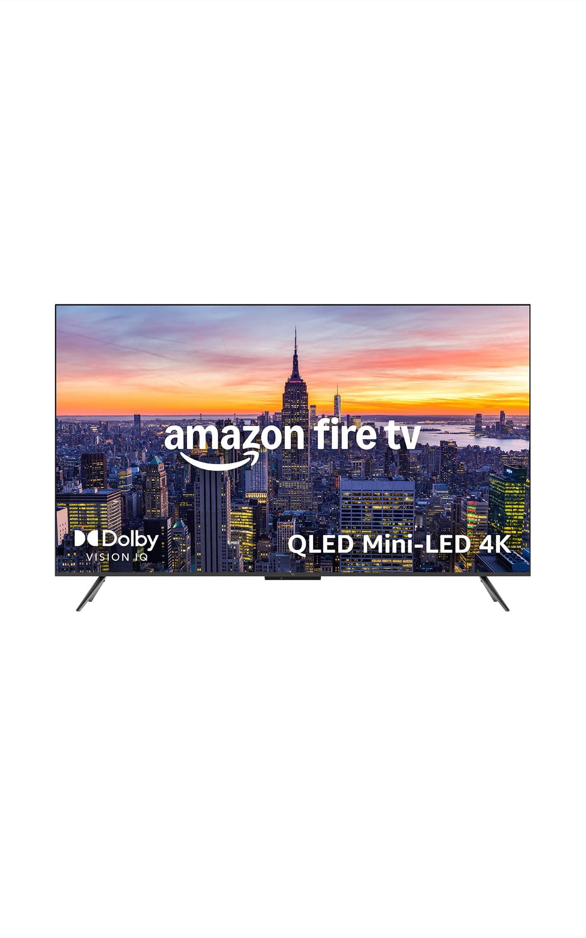 Amazon Fire TV 75" Omni Mini-LED series, QLED 4K UHD smart TV, Dolby Vision IQ, HDR 10+ Adaptive, 144 Hz gaming mode, hands-free with Alexa, Dolby Atmos, 2024 release