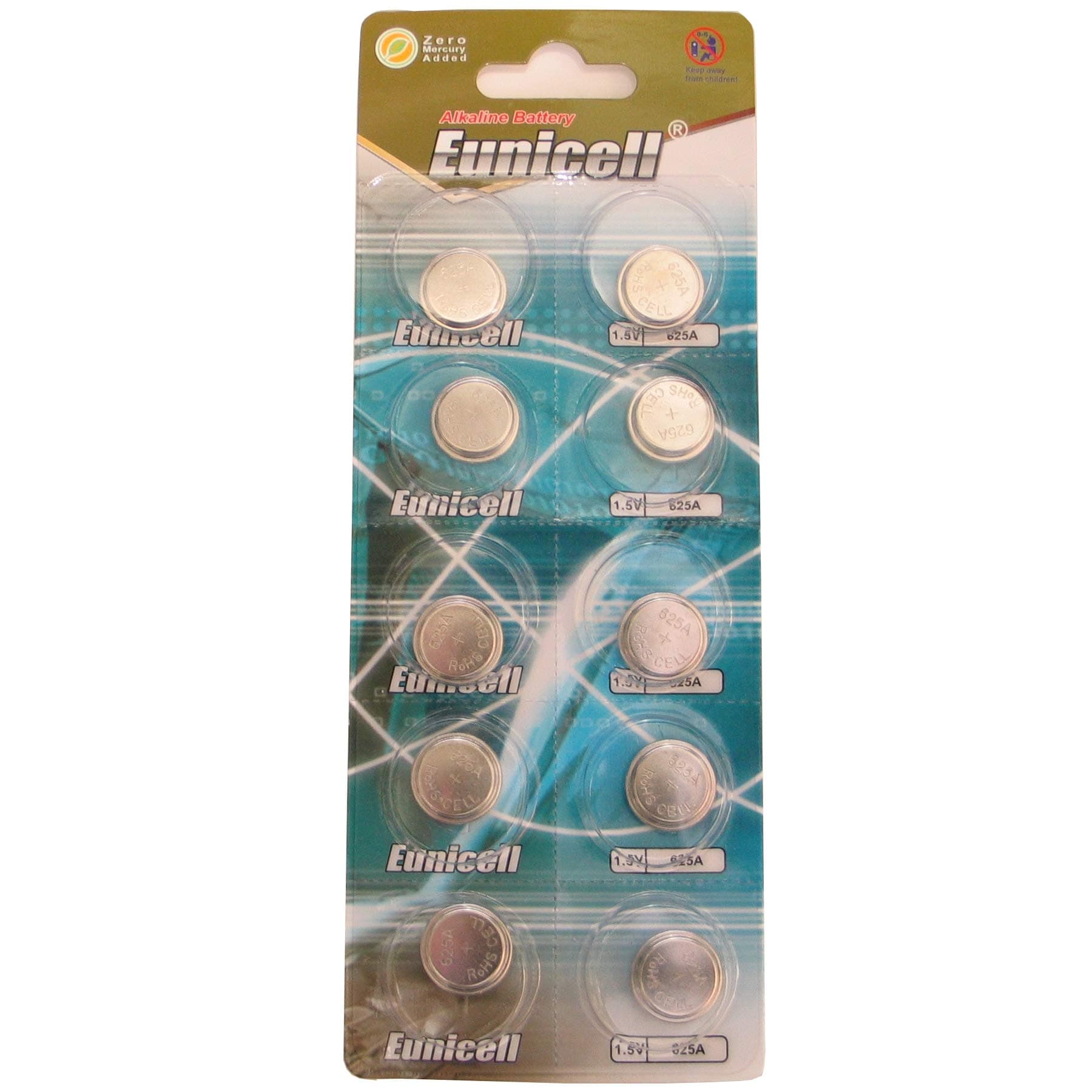 Eunicell 625A LR9 Batteries x 10 1.5V Alkaline PX625A V625U KA625 Battery