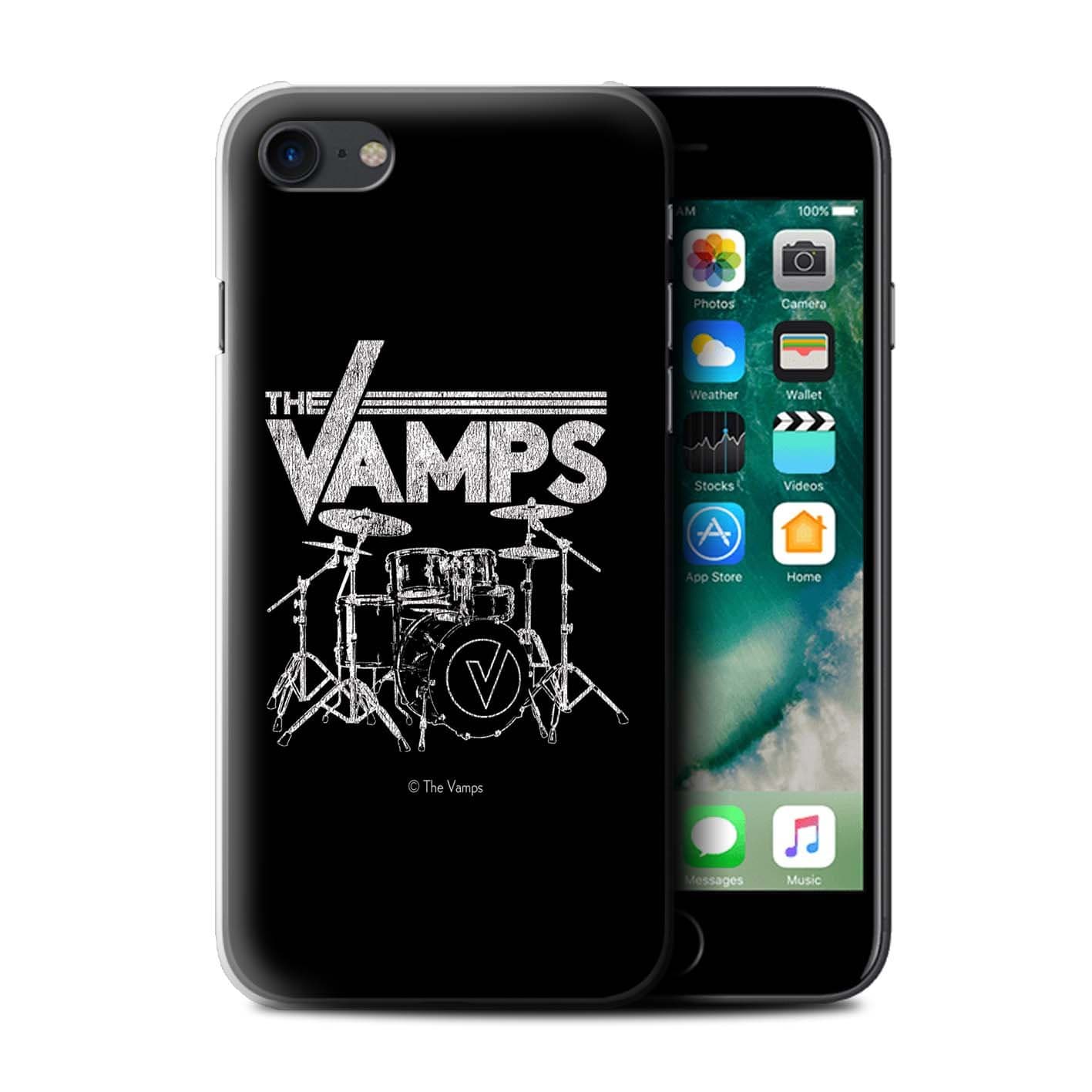 Official The Vamps Phone Case / Cover for Apple iPhone 7 / Drum Kit Design / The Vamps Graffiti Band Logo Collection