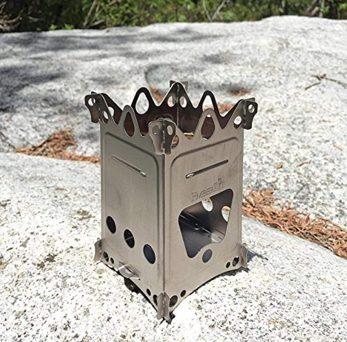 Emberlit Fireant Stainless Steel Stove- Lightweight, Multi-fuel, Packs Flat for Hiking,hunting, Survival Packs, and Camping