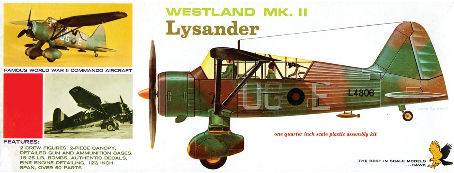 Lindberg Models LN410 1:48 Scale Hawk Models Westland Lysander Model Kit