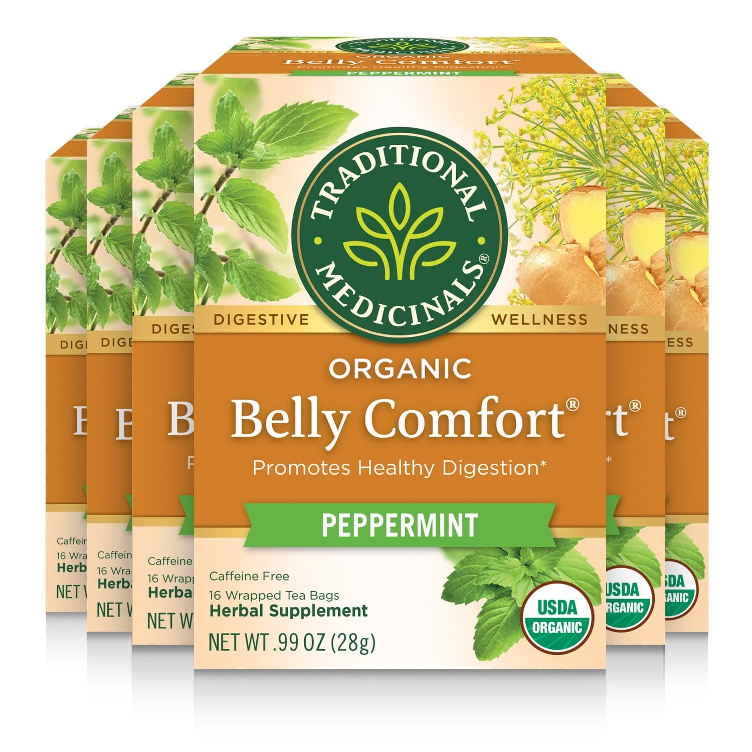 Organic Belly Comfort Peppermint Digestive Tea