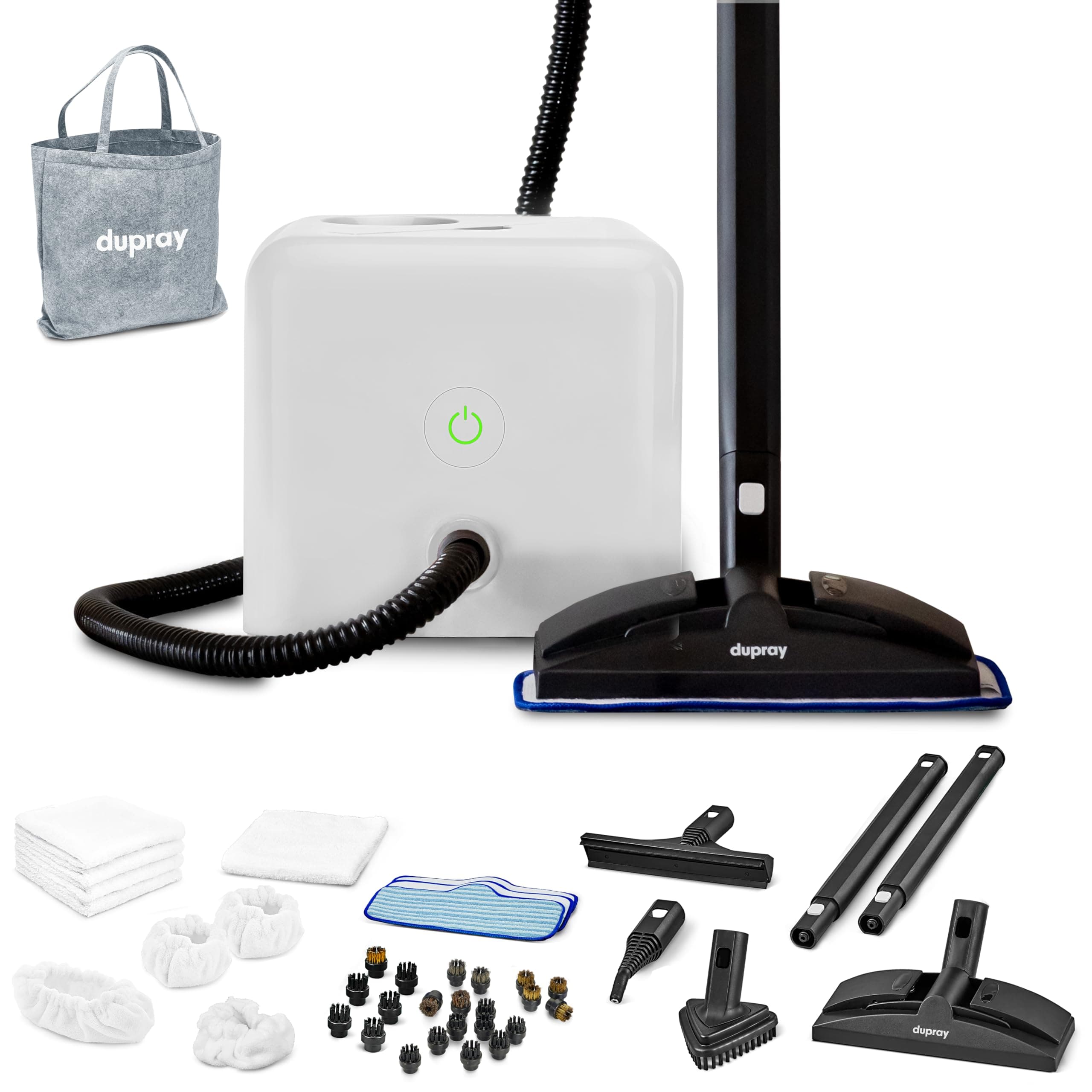 Dupray Neat Steam Cleaner with 40-Piece Accessory Kit, Powerful, chemical-free cleaning for floors, cars, tiles, grout, and more. *Kills 99.9% of Bacteria & Viruses