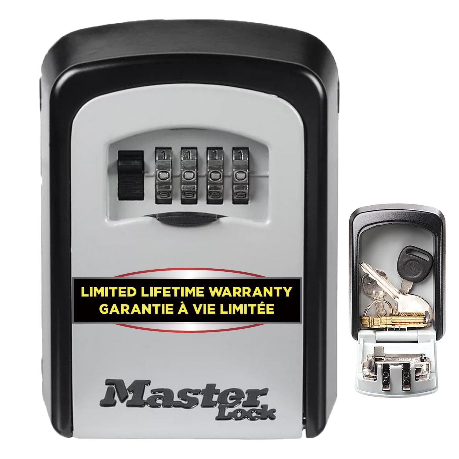 Master Lock Stand Alone: Medium Key Lock Box Select Access - Wall Mount - to Share and Secure Keys