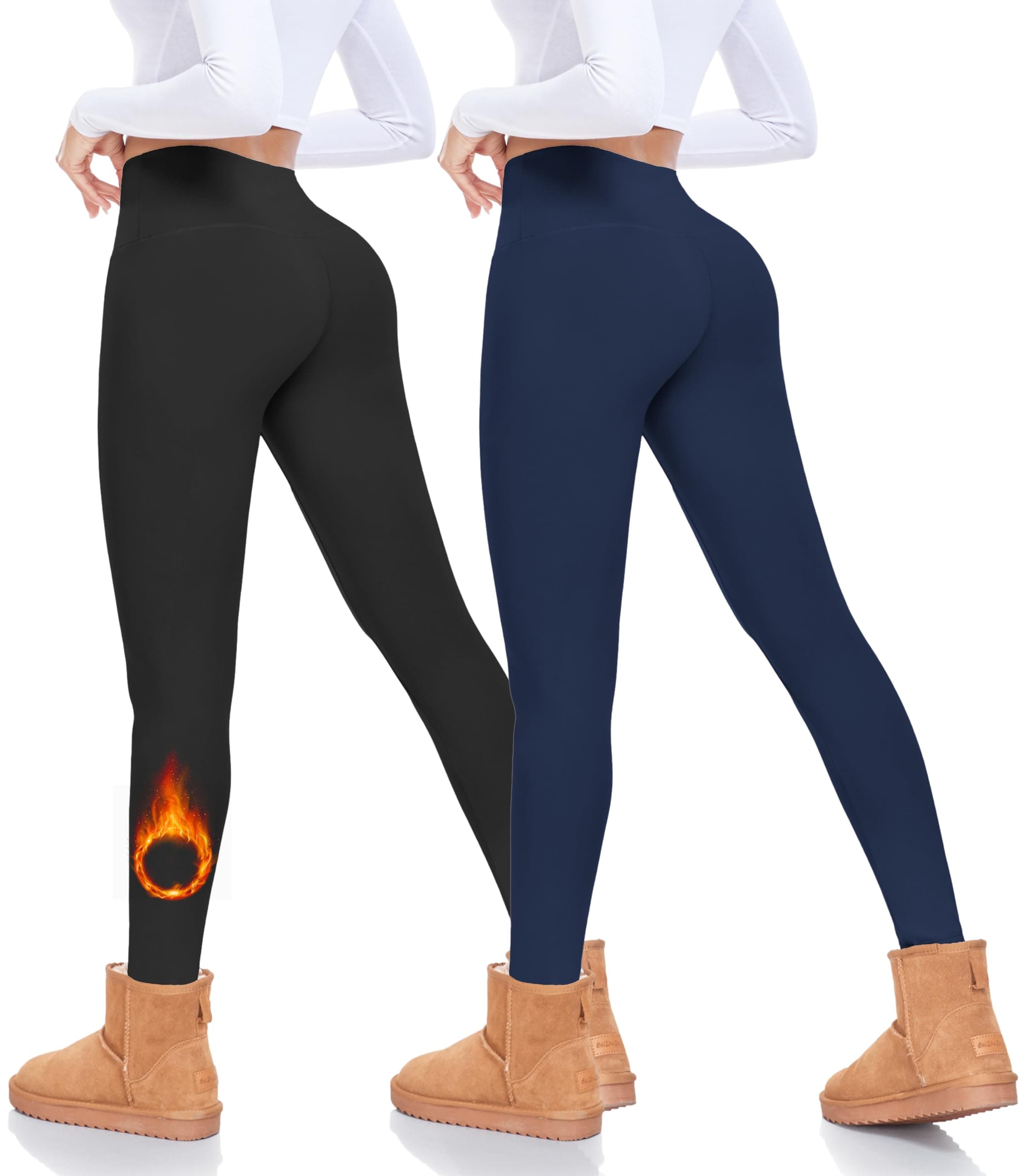 FULLSOFT 8" Workout Biker Shorts with Pockets for Women High Waisted-Yoga Athletic Running Spandex Stretchy Pants for Summer