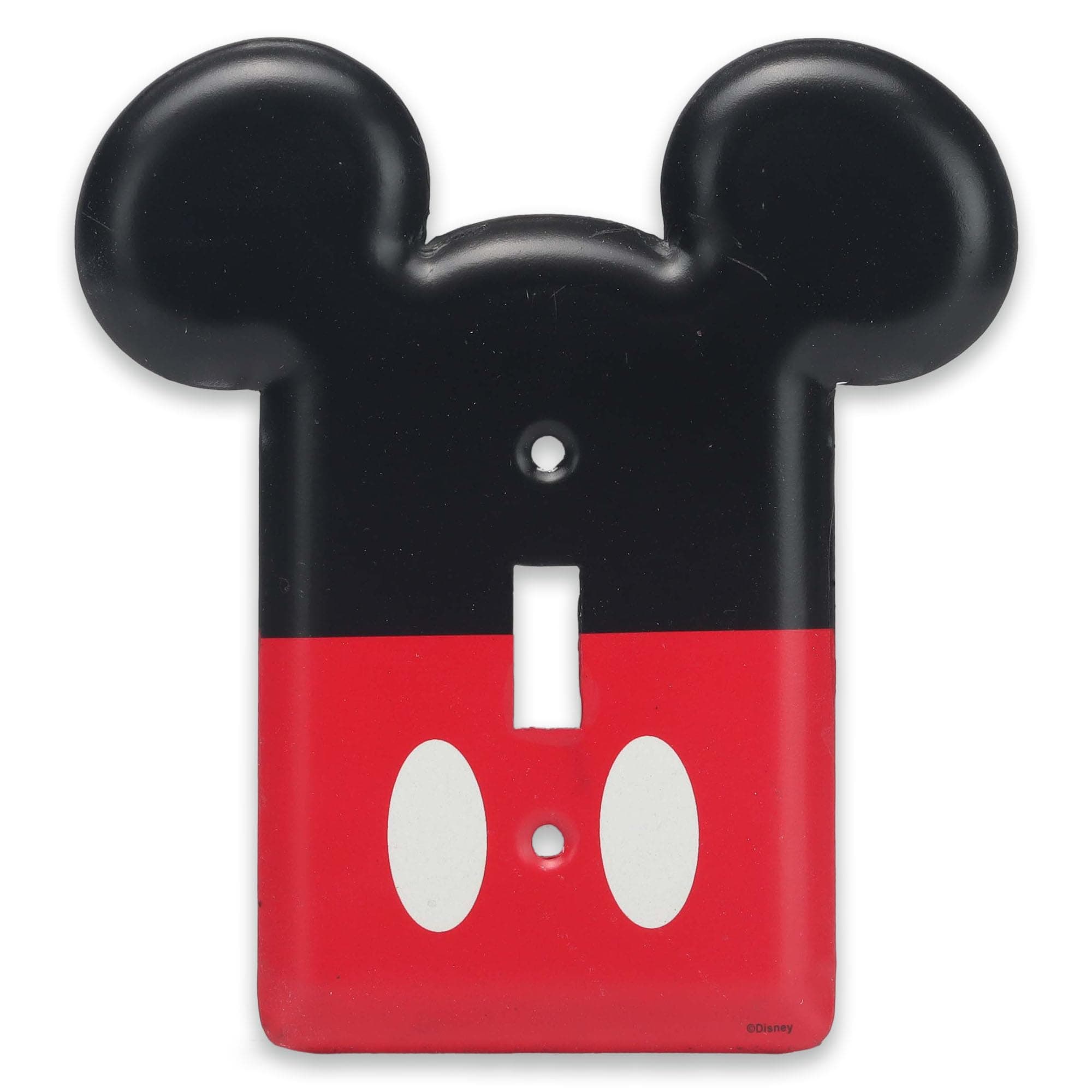 Disney Mickey Mouse Metal Light Switch Plate - Mickey Mouse Switch Plate Decoration for Kids' Bedroom, Play Room or Movie Room
