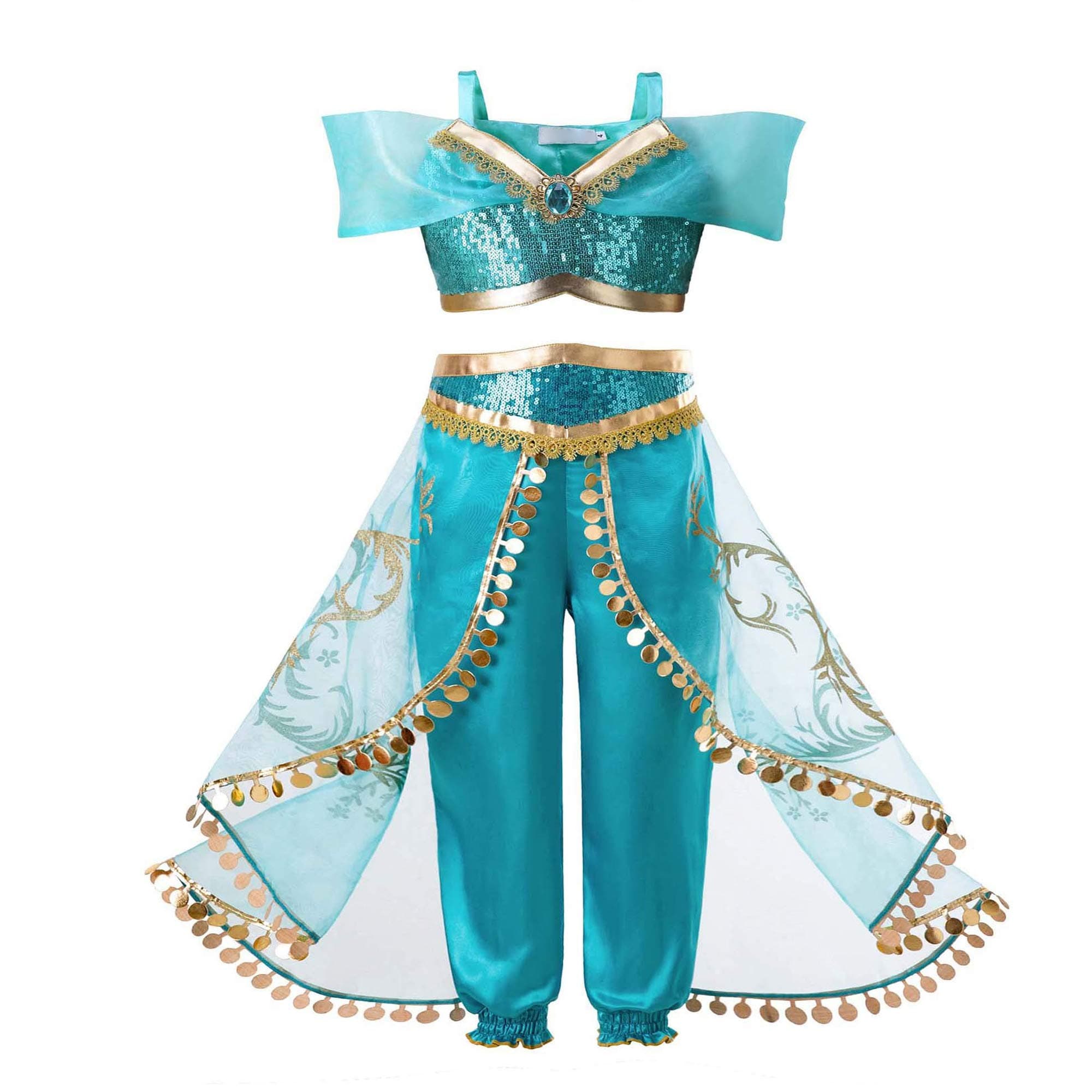 Girls Arabian Princess Dress Up Costumes Halloween Party Fancy Dress