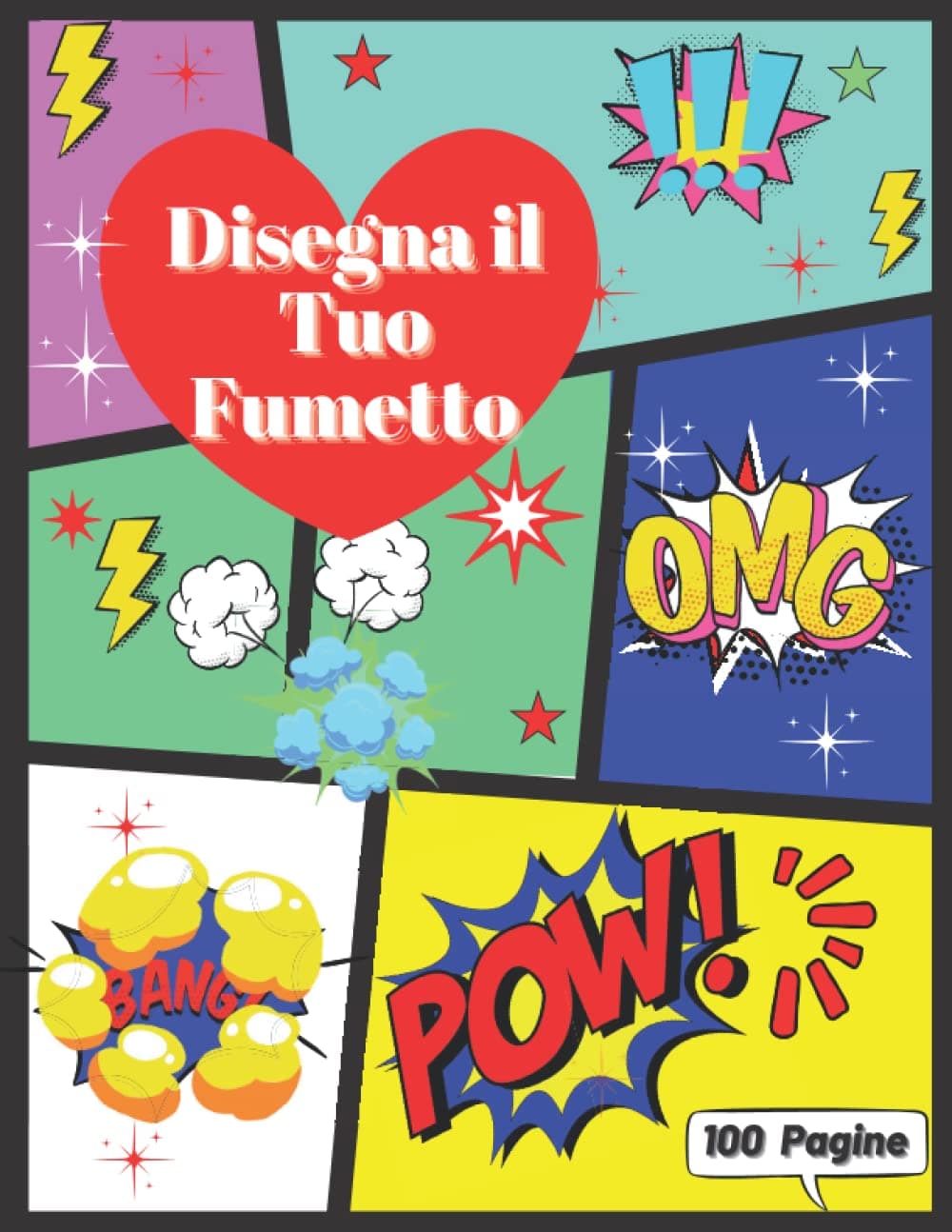 Disegna il Tuo Fumetto: 100 Pagine Vuote,Fumetto Prenota Per Creare Il Tuo Fumetto Fumetto in bianco (Italian Edition)