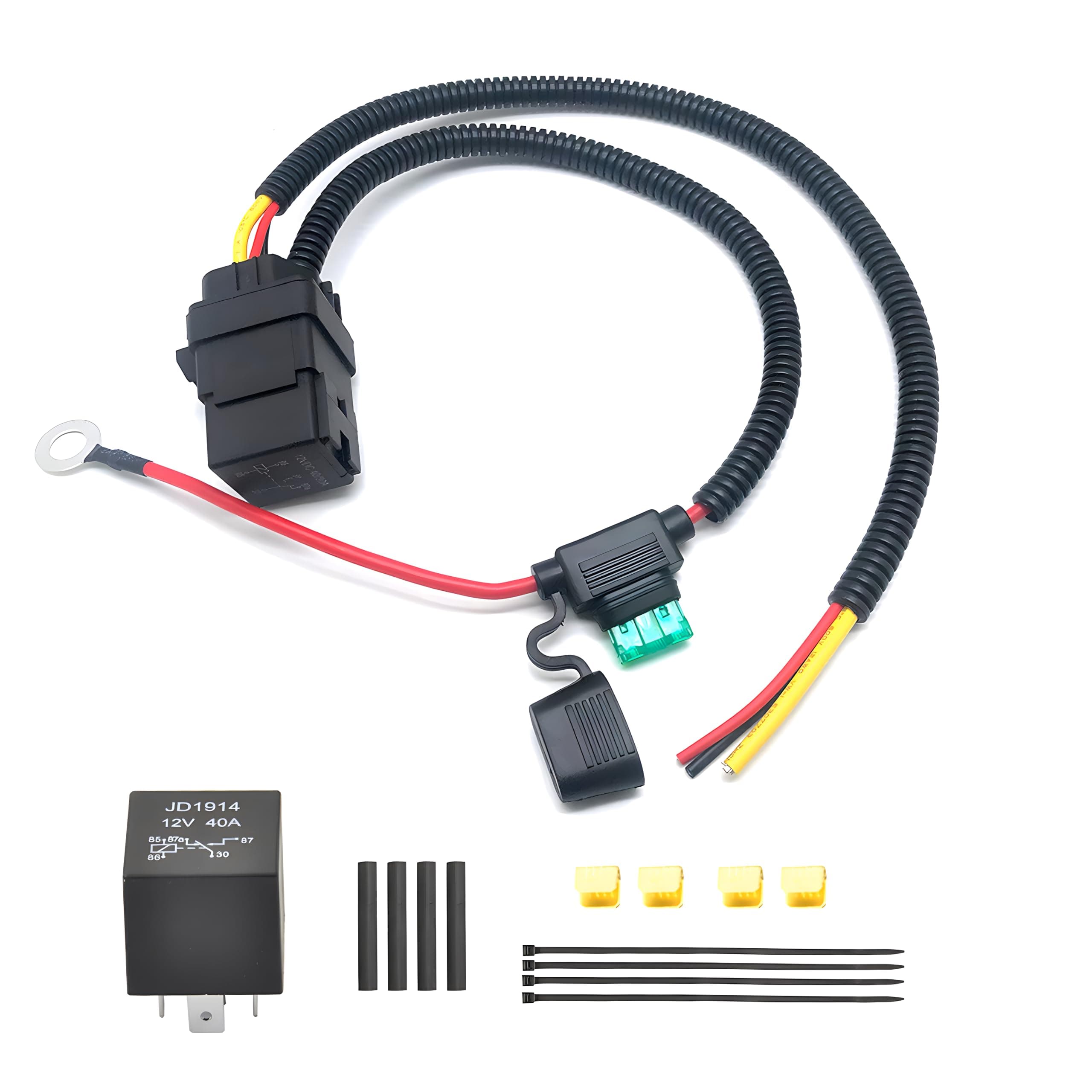 JUNRUO Fuel Pump Relay Wiring Kit for 2011-13 Jeep Dodge Ram 1500 Durango Grand Caravan & Chrysler Town & Country & Grand Cherokee