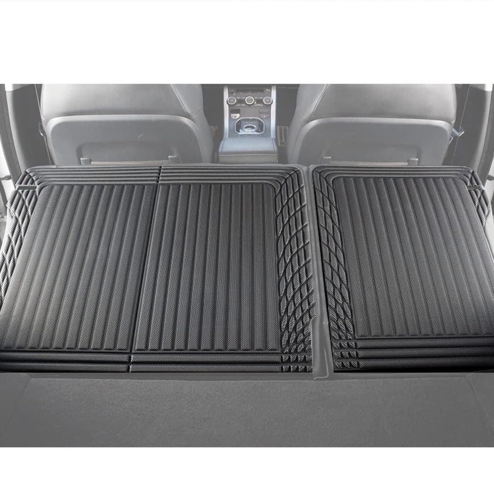 TripleAliners Vehicle Mat Universal Fit Trunk Cargo Liner All Weather Protection XPE Material Seat Back Protector Trim-to-Fit Compatible with Most Cars SUV Sedan(Backrest Mat) NO for Suede Surface