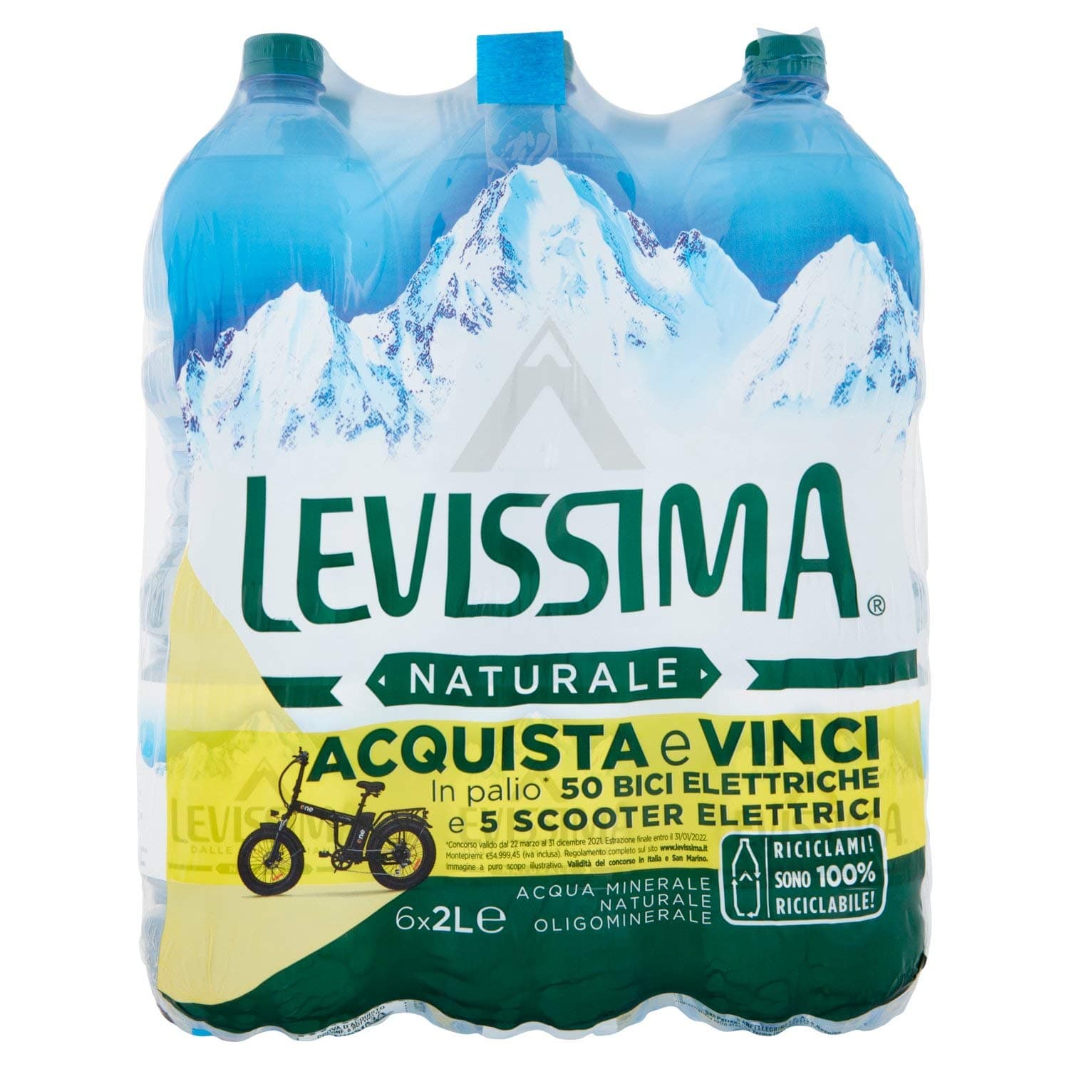 Levissima Acqua Minerale Naturale 2L (Confezione da 6)