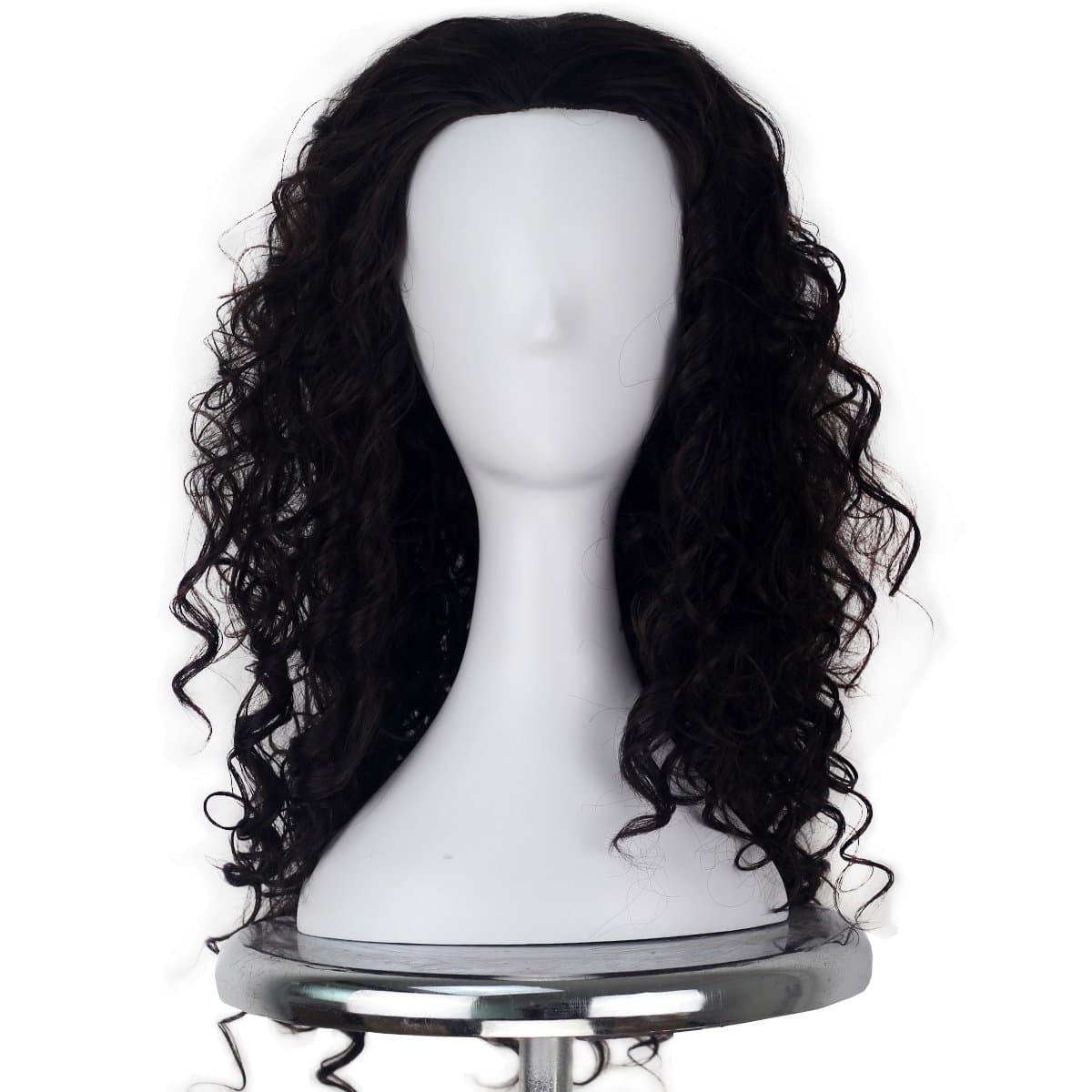 M MISS U HAIR Medi Long C rly Dark Brown Wig for Men Ma Captain Hook Cost e Wig Ad lt Halloween Cosplay Cost e Wig