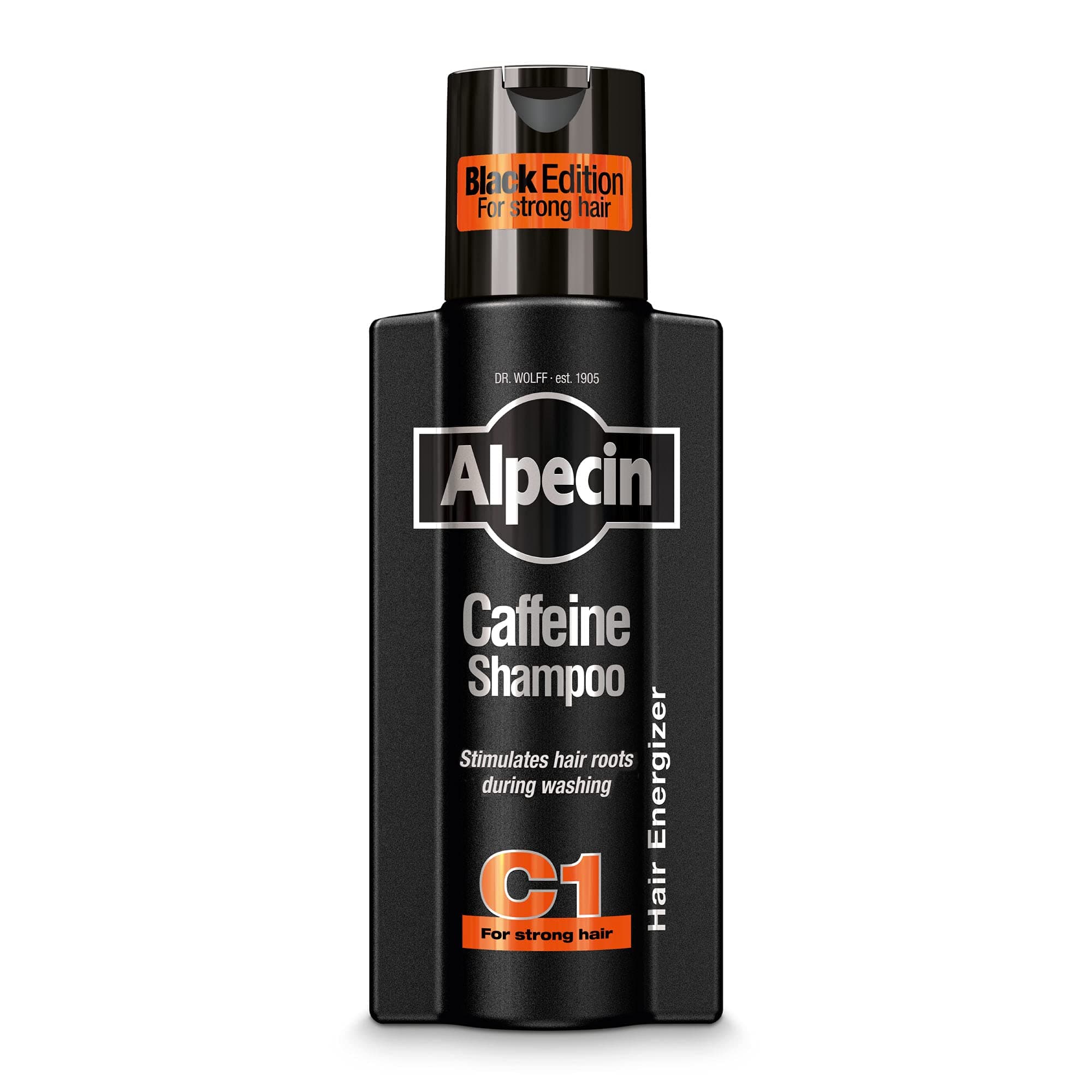 Caffeine Shampoo C1 Black Edition with Bold Fragrance 8.45 oz I Hair Performance Enhancer Promotes Natural Hair Growth and Thickness I Energizes Scalp