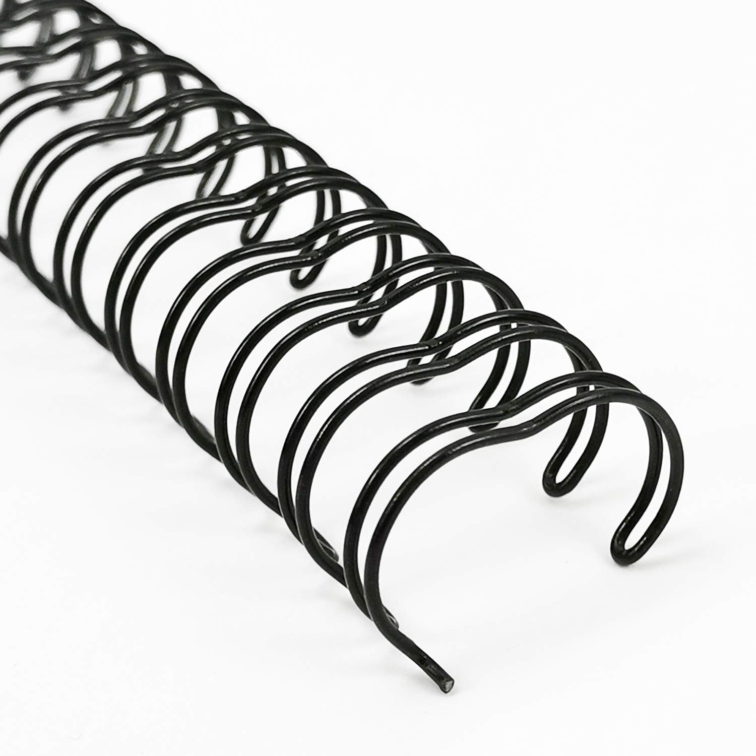 Rayson Double Loop Binding Wires 5/8 Inch - 3 to 1 Pitch Wire Binding Capacity 140 Sheets, 11 inch Length, 32-Loop Black Wire Ring Pack of 50 to Bind Reports and Projects