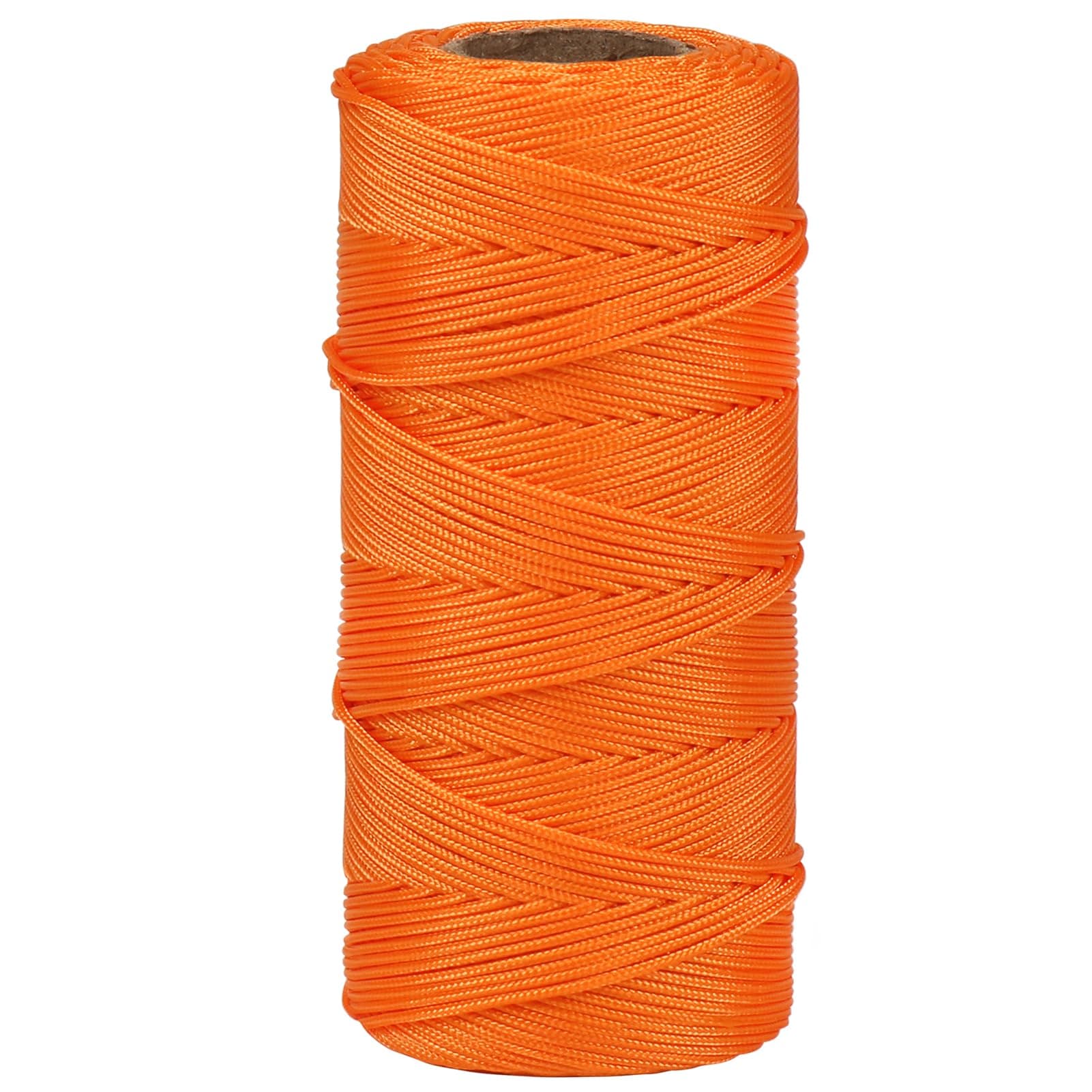 Tenn Well Orange 328 Feet Bricklaying Line, Braided Brick Builders Line Strong String Line for Building, Gardening, Marking and DIY Projects