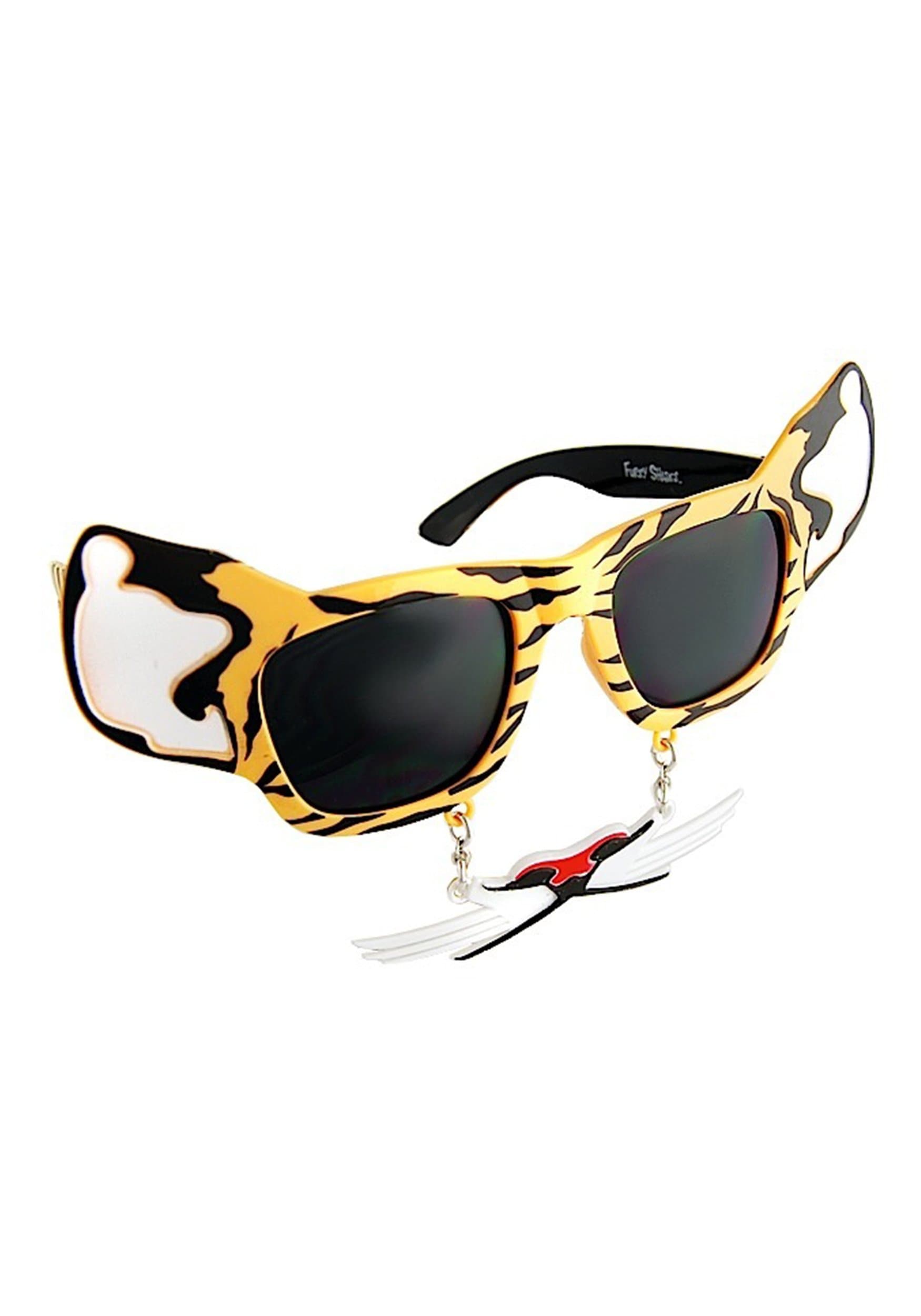 Tiger Furry Shades Mustaches Sunglasses