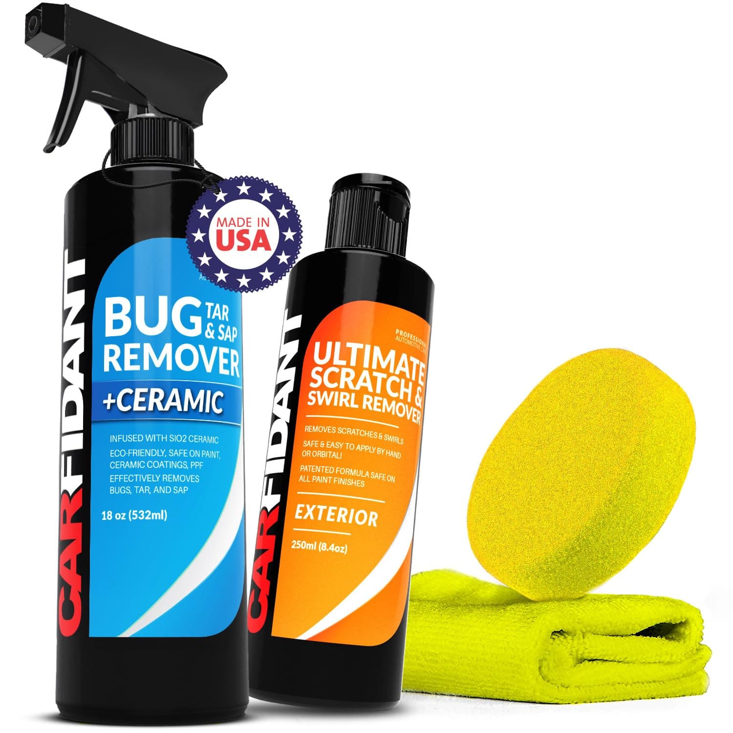 CarfidantScratch & Swirl Remover with Bug & Tar Remover for Cars Exterior