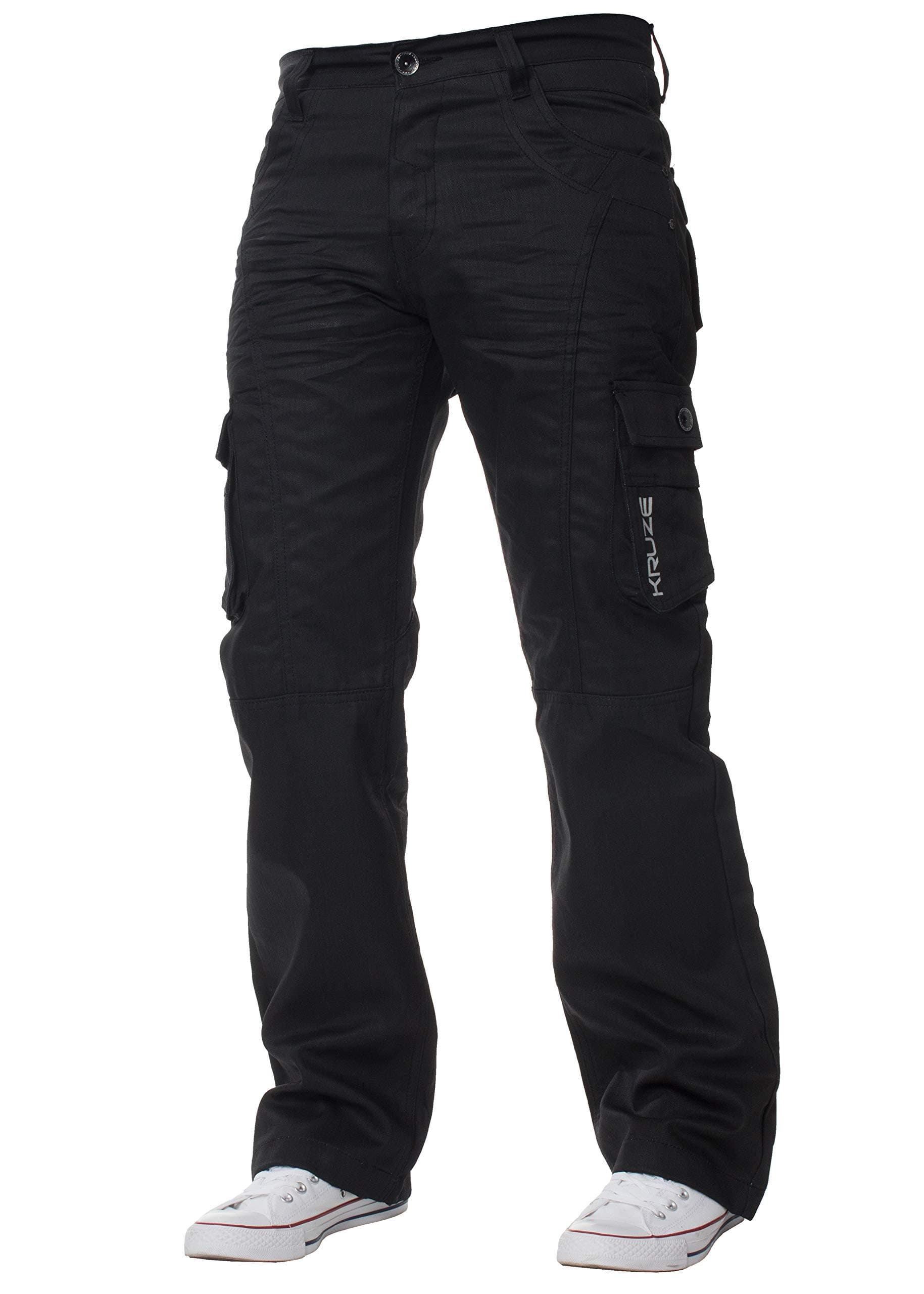 BRAND KRUZEKruze Mens Cargo Combat Work Trousers Pants Denim Jeans Big & Tall Waist Sizes