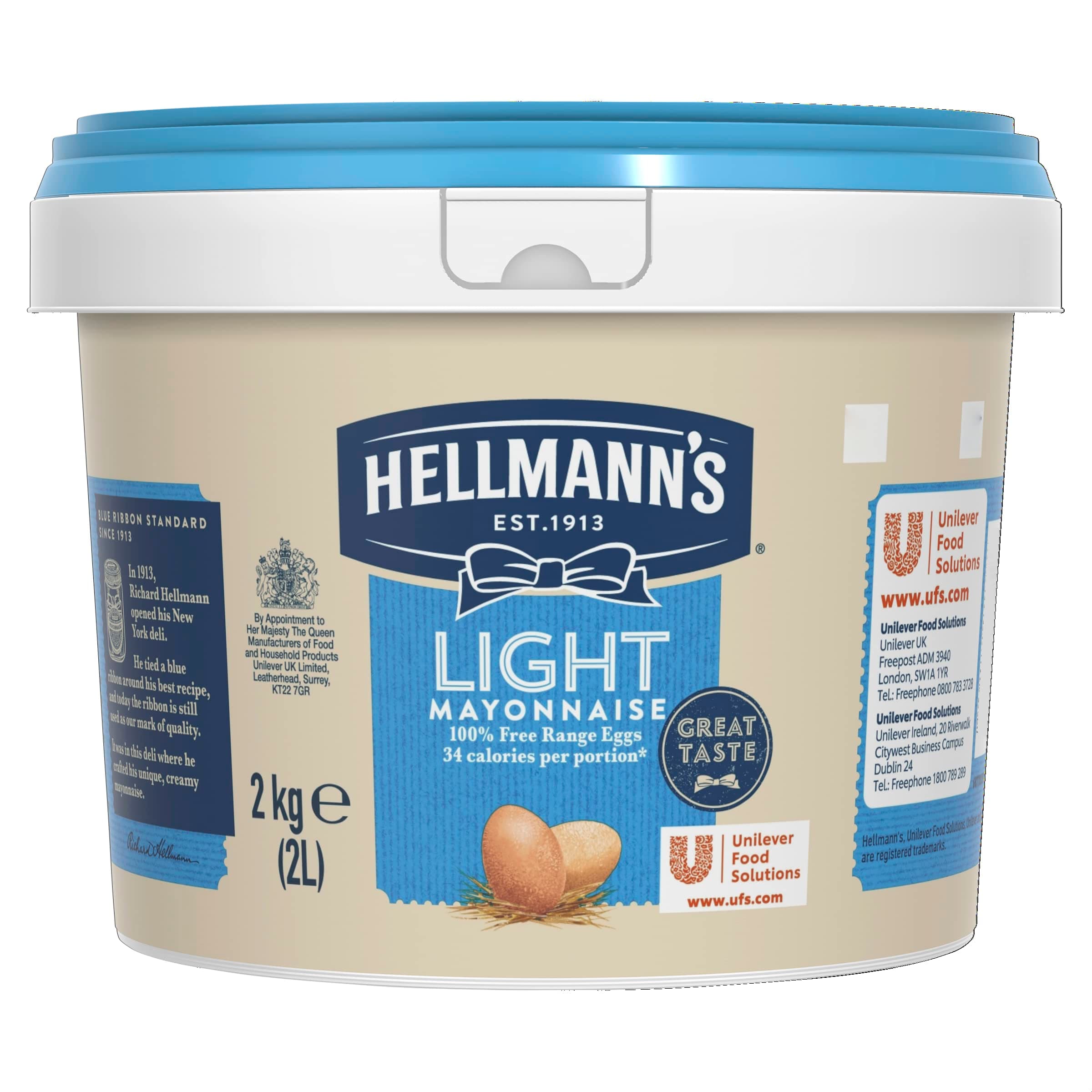 Light Mayonnaise, Catering Mayonnaise, Bulk buy food, 2 Litre Tub