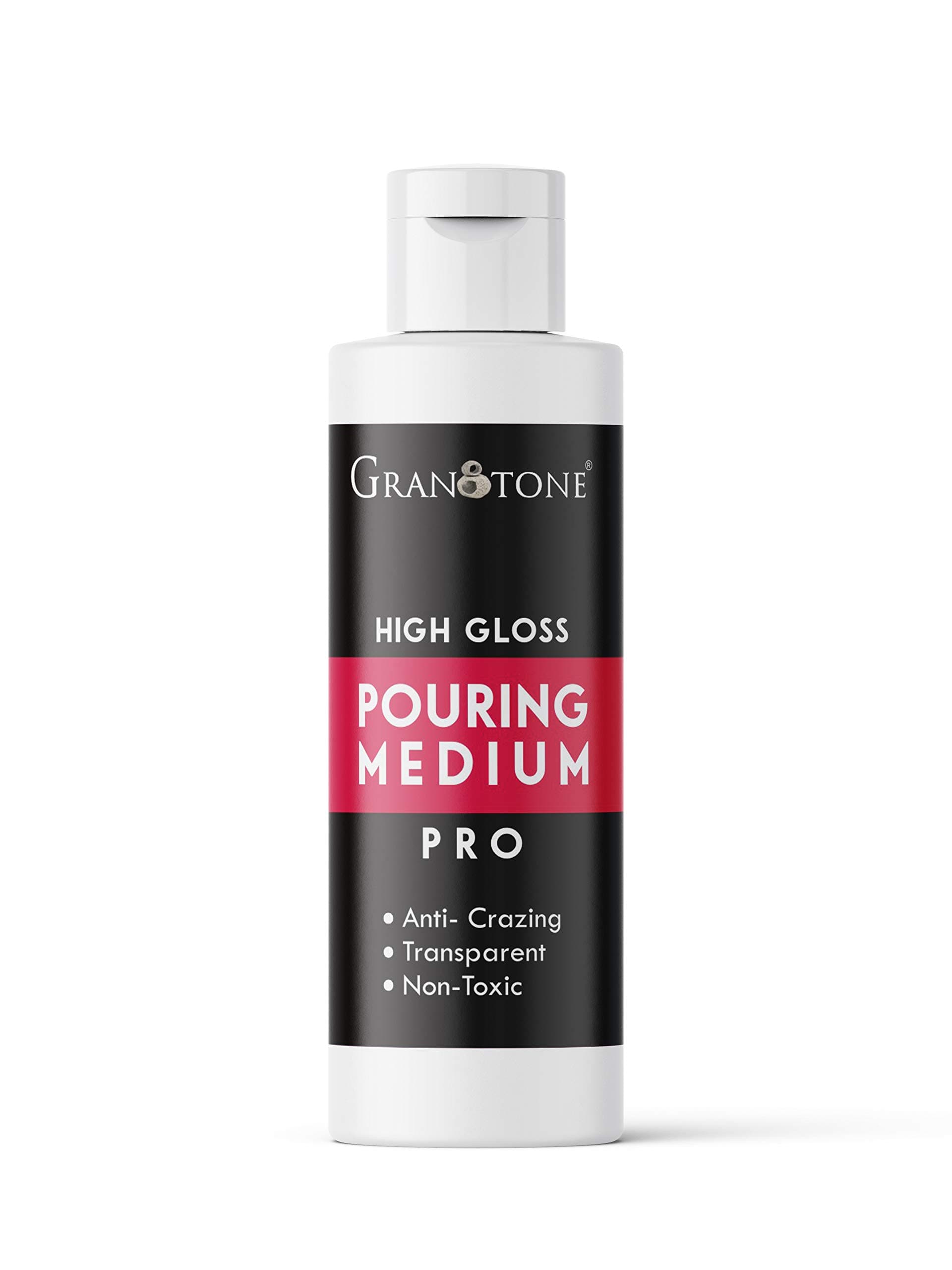 GRANOTONE Acrylic Pouring Medium Anti Crazing & Non-Yellowing Pouring Medium for Acrylic Painting High Gloss Medium for Acrylic Paints Increase Flow Non-toxic formula for Pro Artists & Kid 500ml