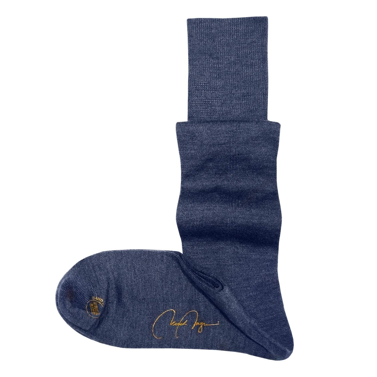 VK Nagrani Full-Calf Solid Color Cashmere Dress Socks 3-Pack Luxury Mens Socks