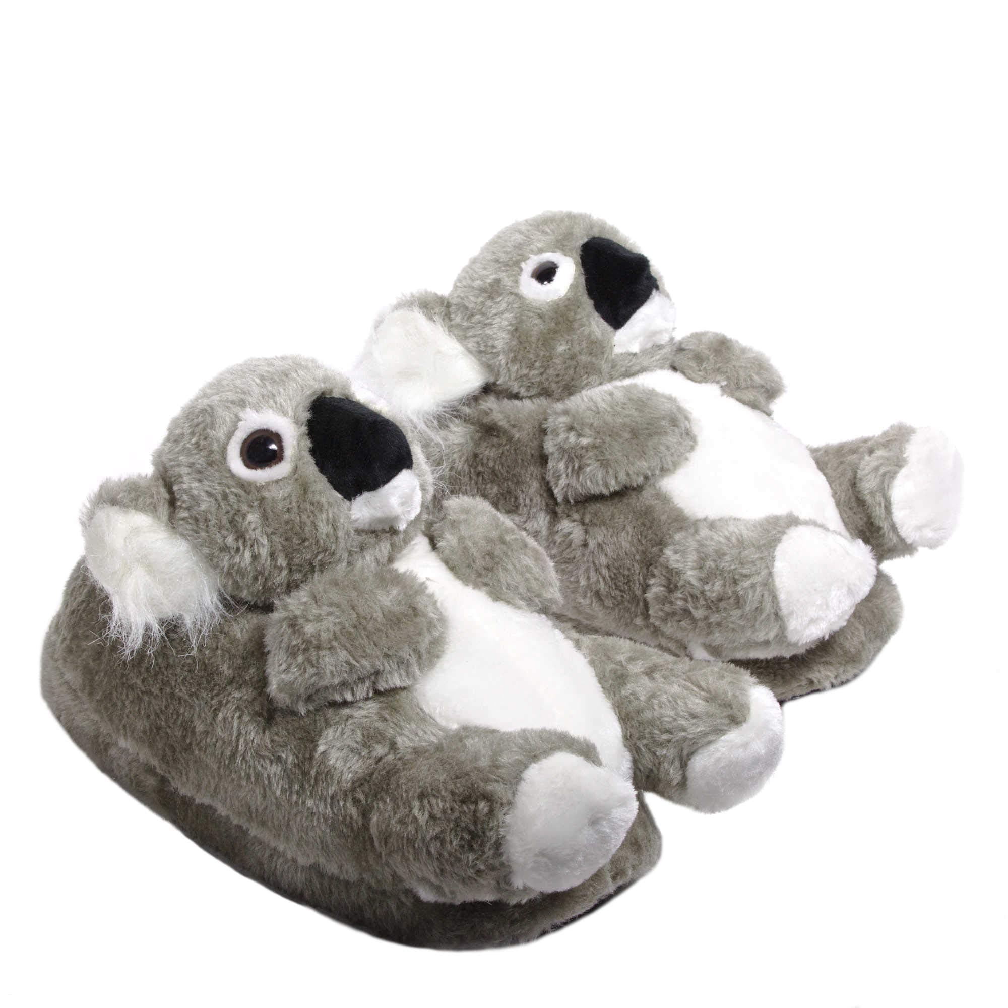 Sleeper'z Koala Animal Plush Slippers, Funny and Original, Women Men and Kid