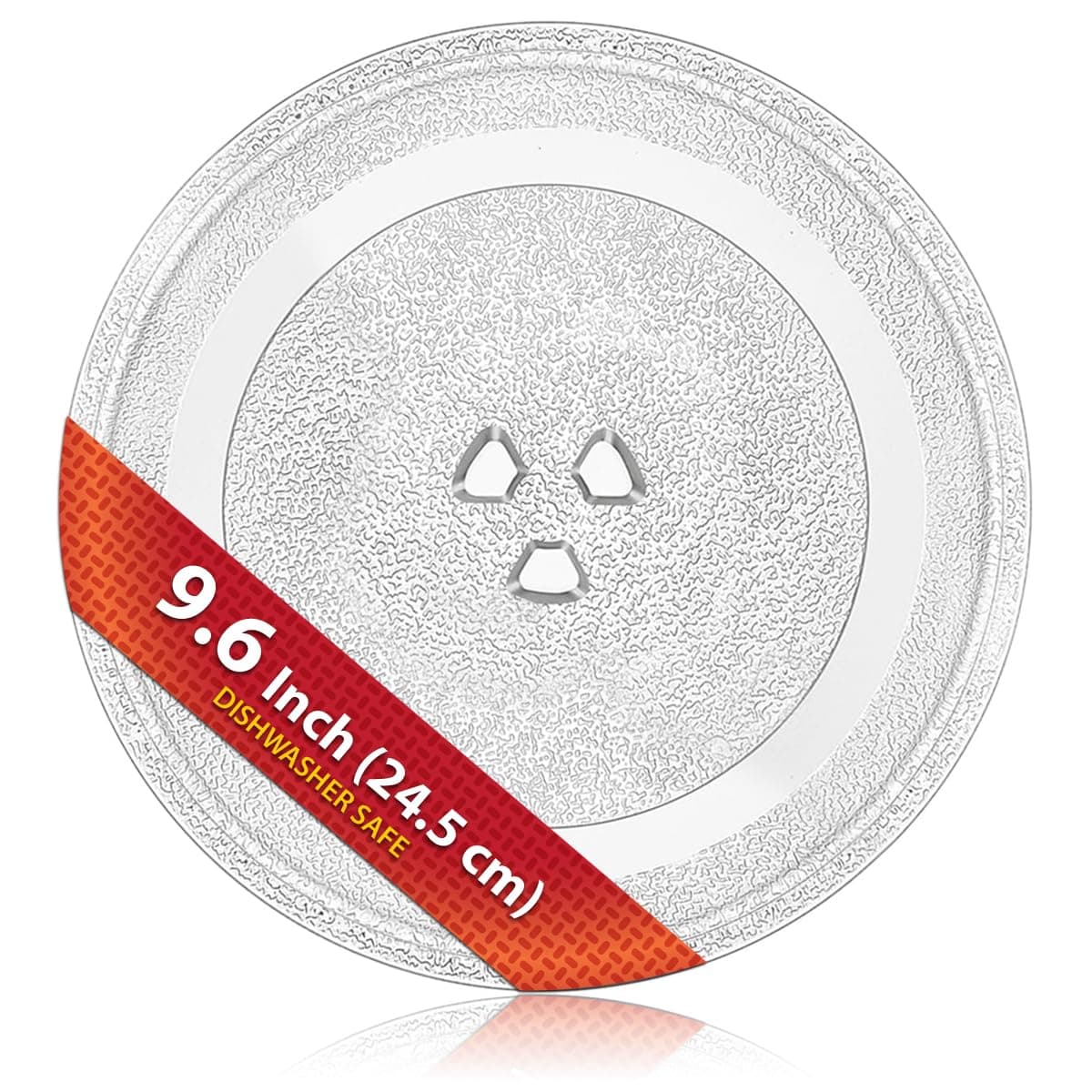 Saffire 9.6" / 24.5cm Small Glass Microwave Plate - Replacement Turntable Plate for Small Microwaves