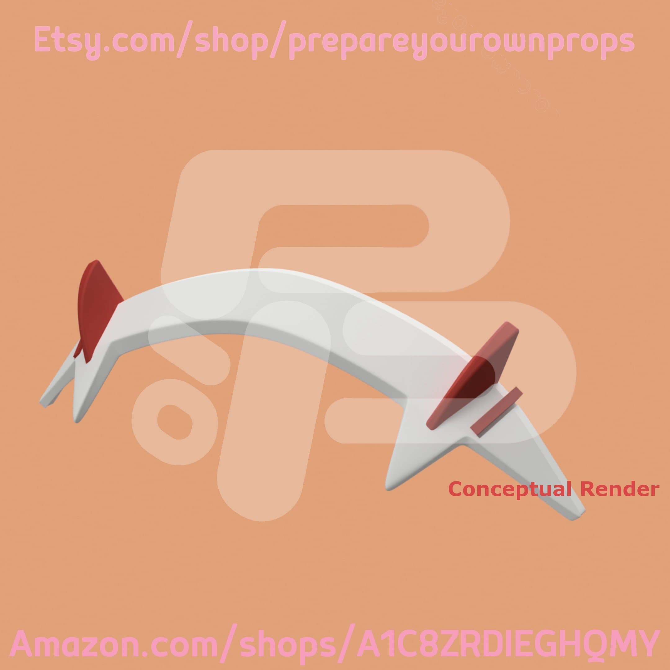 3D Printed Darling in the Franxx Zero Two Headband Kit