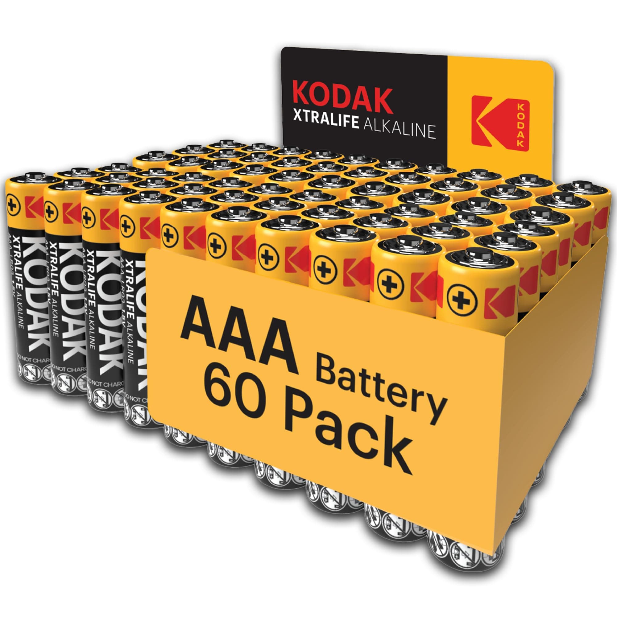 AAA Batteries | Triple A | Disposable Household | Alkaline 1.5V | 60 Pack