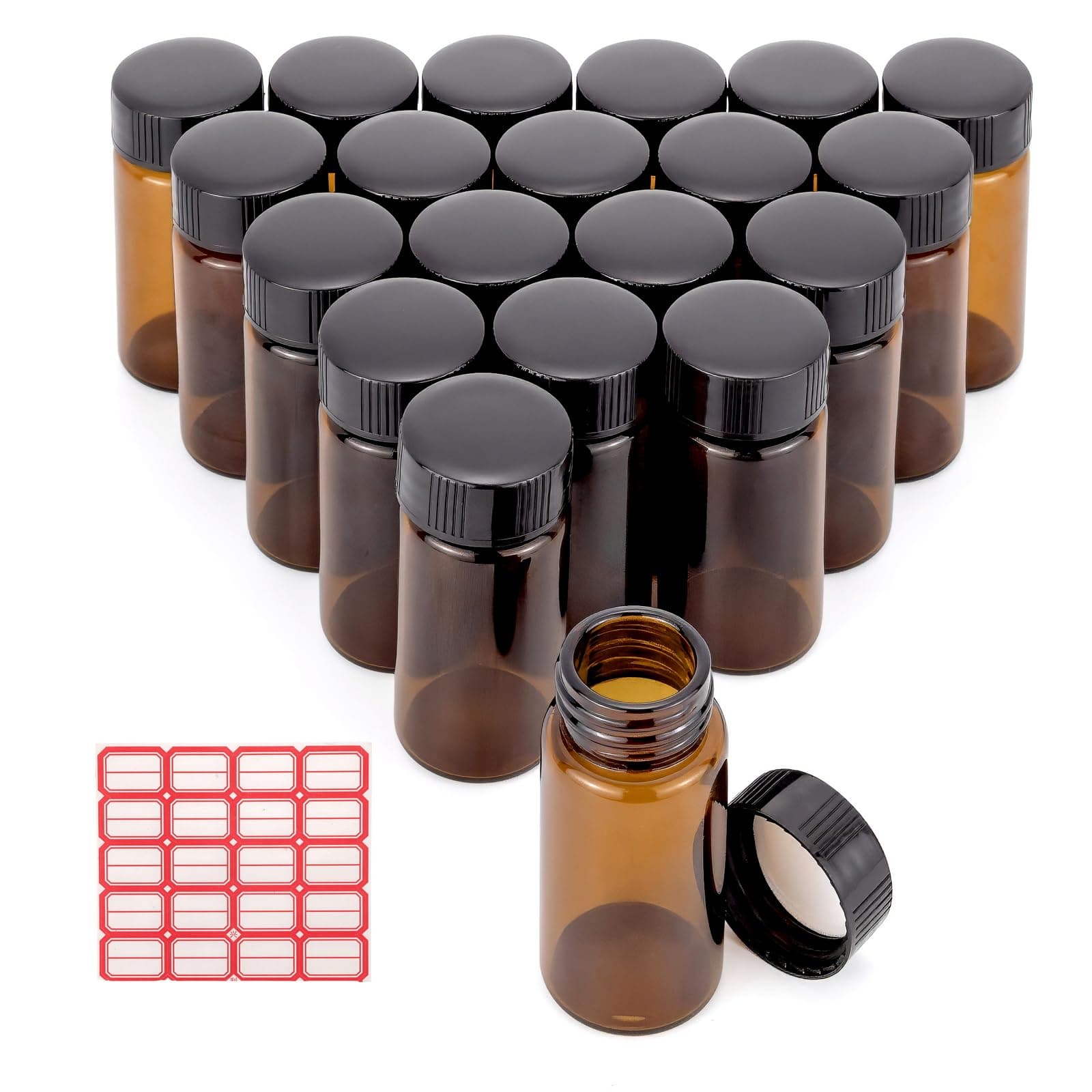 20ml Glass Vials Amber