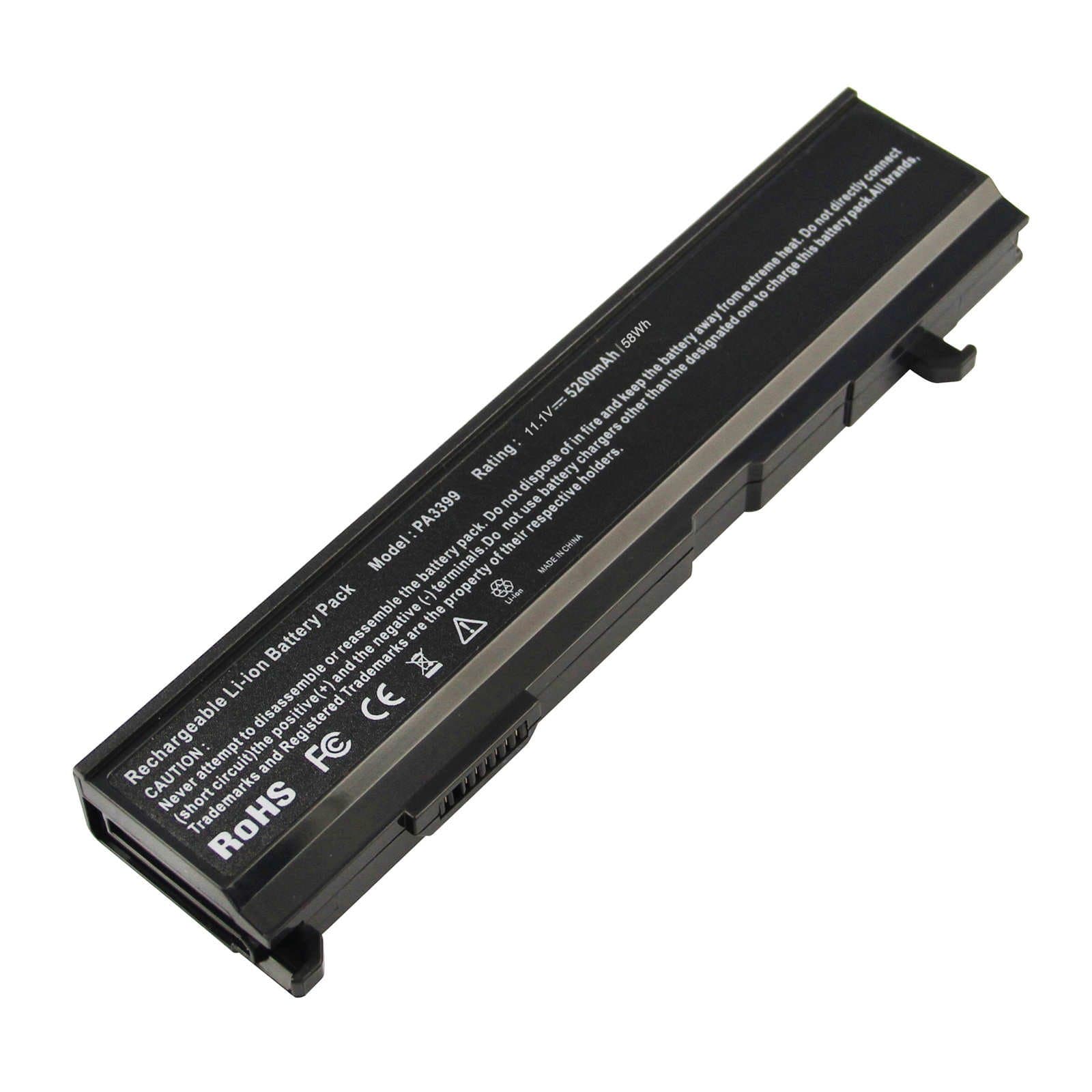 ARyee 5200mAh 11.1V PA3399U-1BRS Battery Laptop Battery for TOSHIBA PA3399U-1BAS PA3399U-1BRS PA3399U-2BAS PA3399U-2BRS PA3478U-1BAS PA3478U-1BRS PABAS057 PABAS076 PABAS077