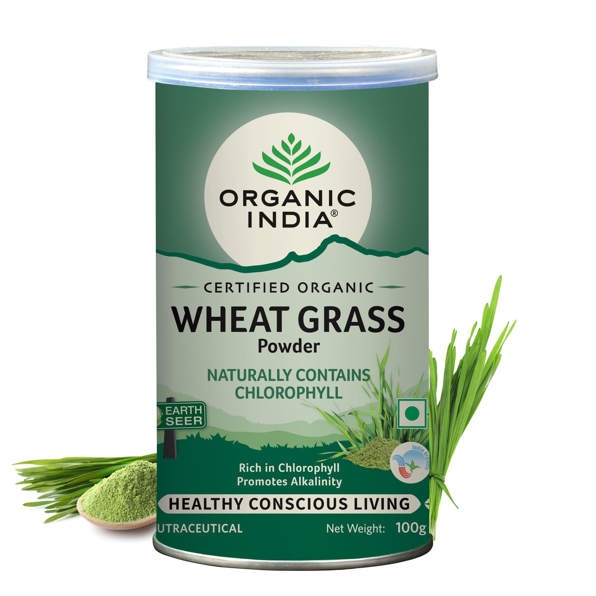 Wheat Grass Powder | Helps Boost Energy | Clense Body & Detox Body | 100 Grams