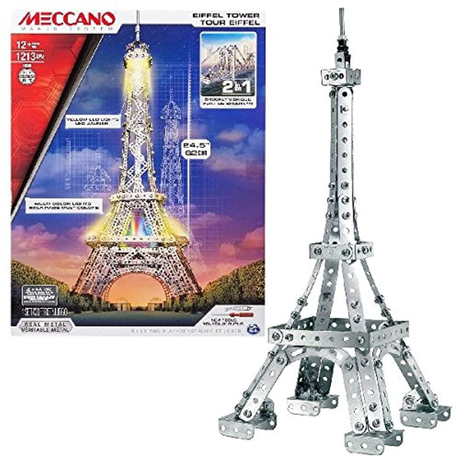 2 in 1 Model Kit - Eiffel Tower & Brooklyn Bridge