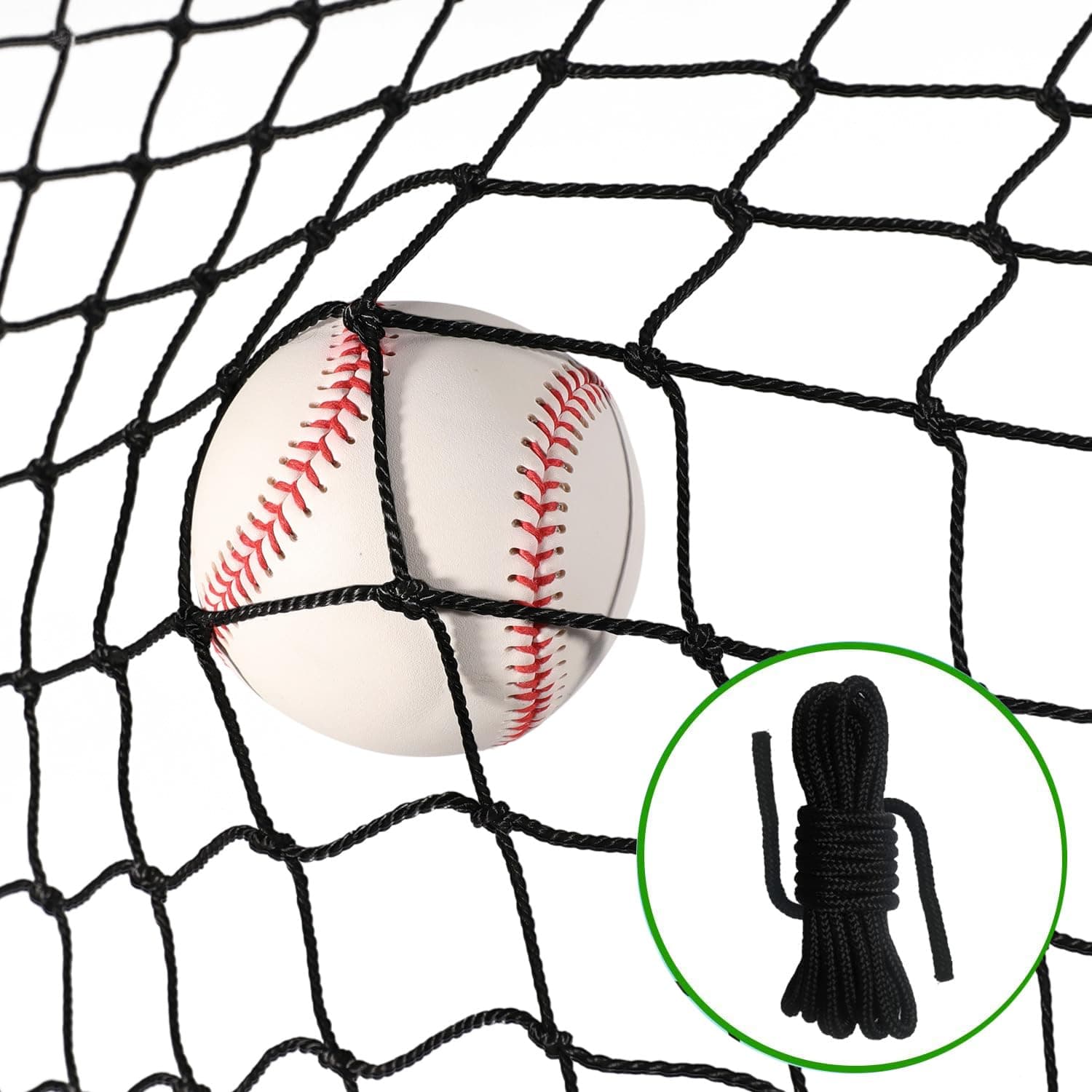 - Baseball Softball Backstop Nets, Heavy Duty Sports Netting Barrier #18 Baseball Netting 10'x10'/10'x20'/15'x15'…