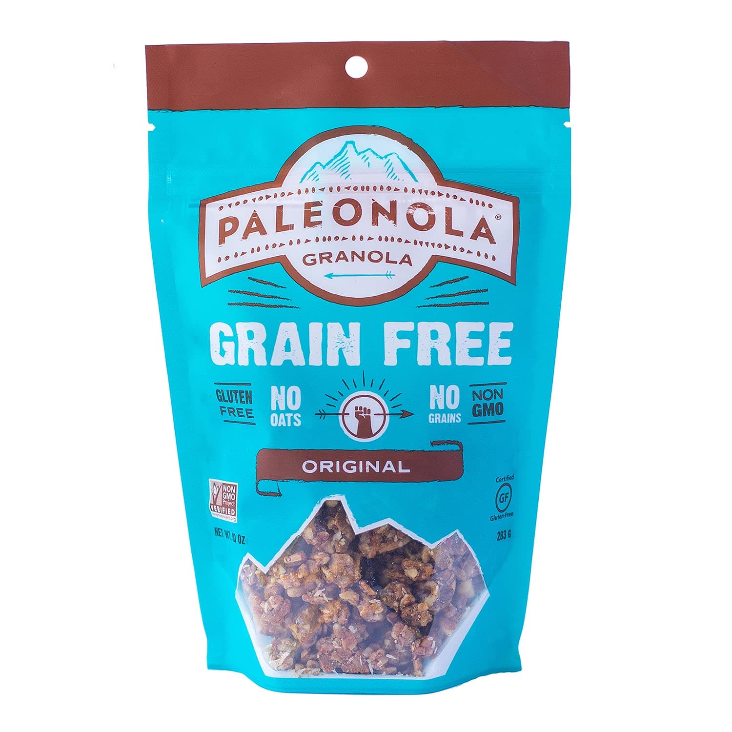 Paleonola Original Grain Free Granola, 10 Oz Resealable Bag (Pack of 1) - Grainless Protein Paleo Granola Blended with Dried Coconut and Cranberries - Low Carb, Gluten & Dairy Free, Non-GMO Snack