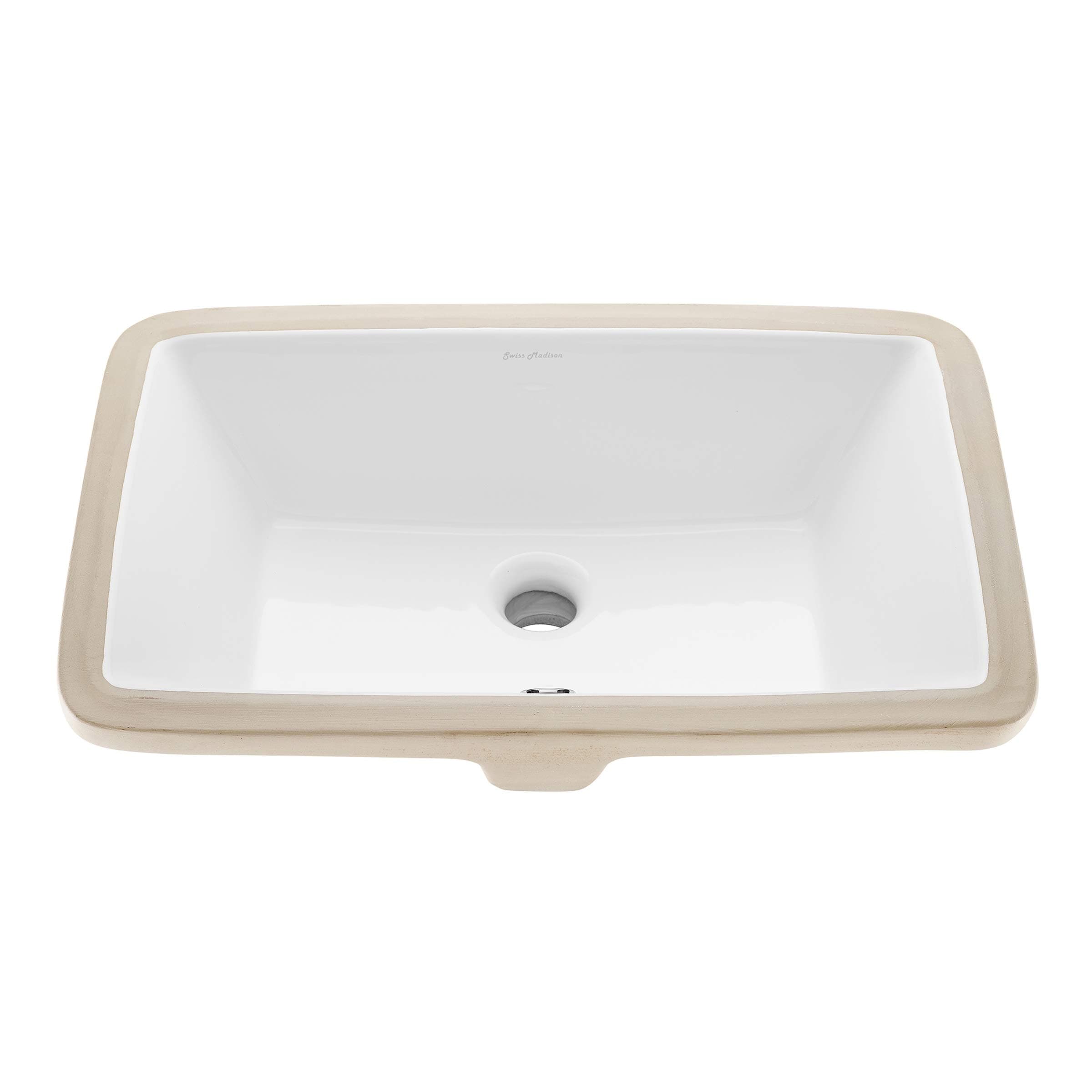 Swiss Madison SM-UM625 Voltaire 21 Rectangular Under-Mount Bathroom Sink