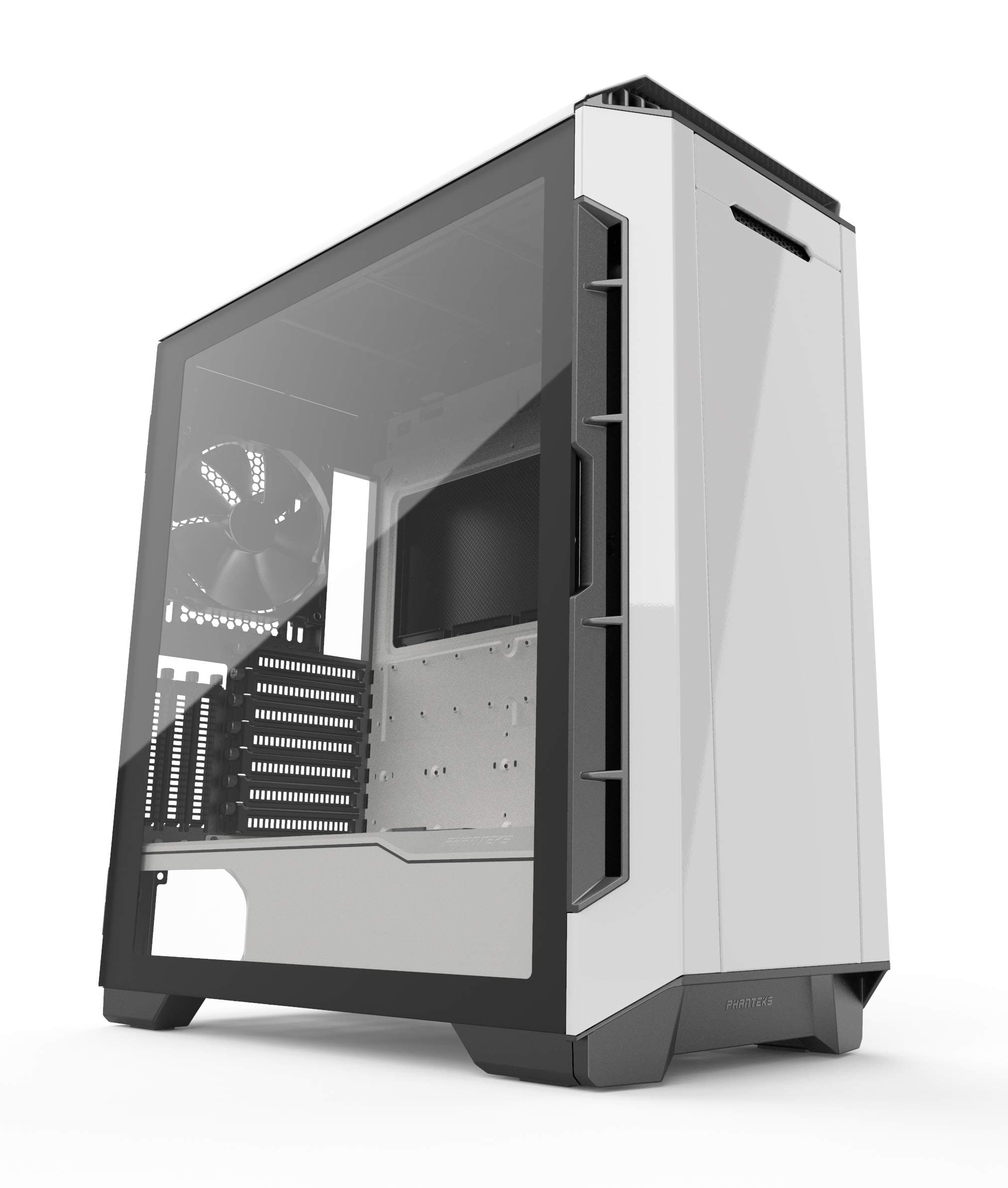Phanteks (PH-EC600PSTG_WT01) Eclipse P600S Hybrid Silent and Performance ATX Chassis -Tempered Glass, Fabric Filter, Dual System Support, PWM hub, Sound dampening Panels, Glacier White