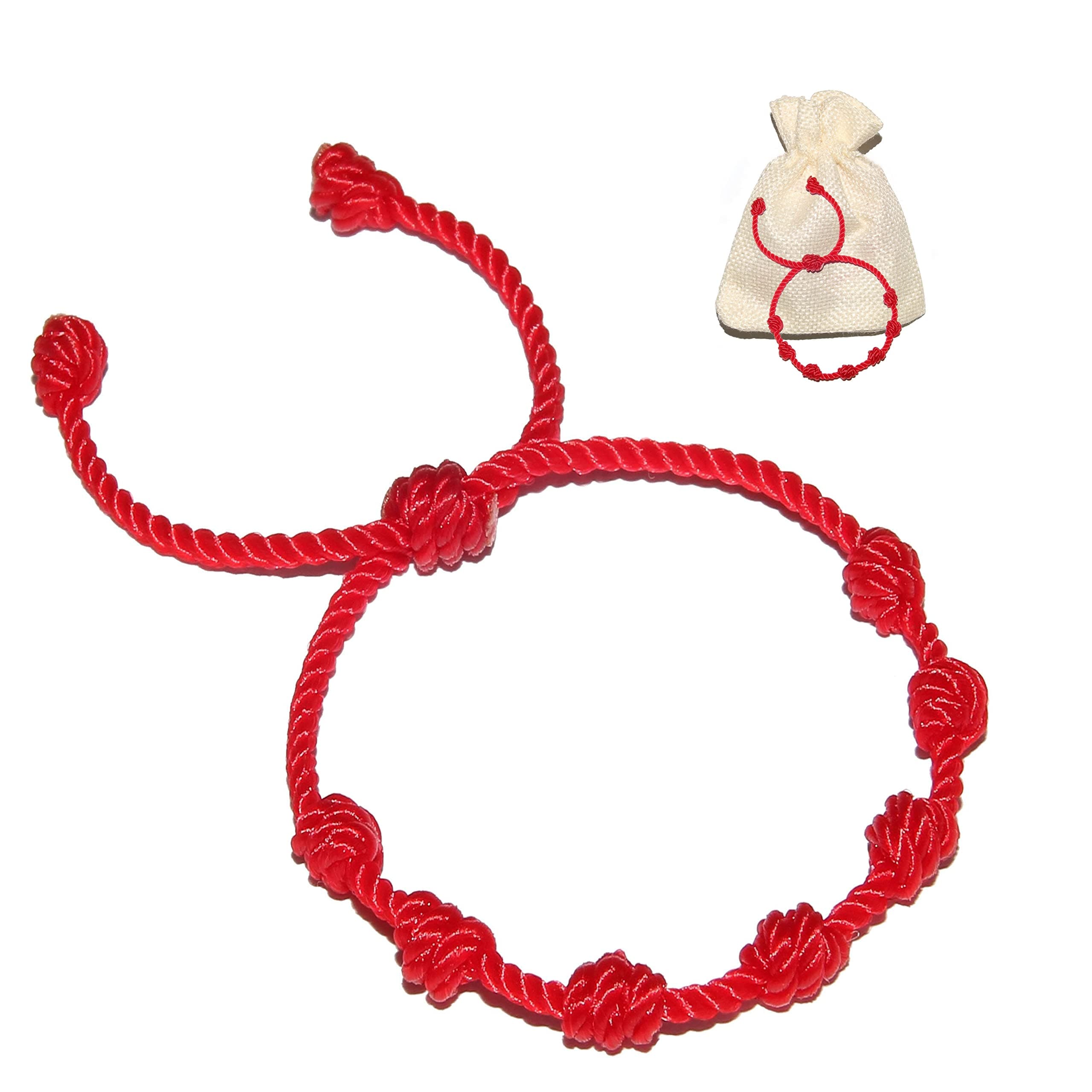 Red Bracelet for Babies, Baby Girl and Baby boy. Protection Amulet for Children. String for Good Luck and The Evil Eye. Infant Bracelet for Newborn and Kids
