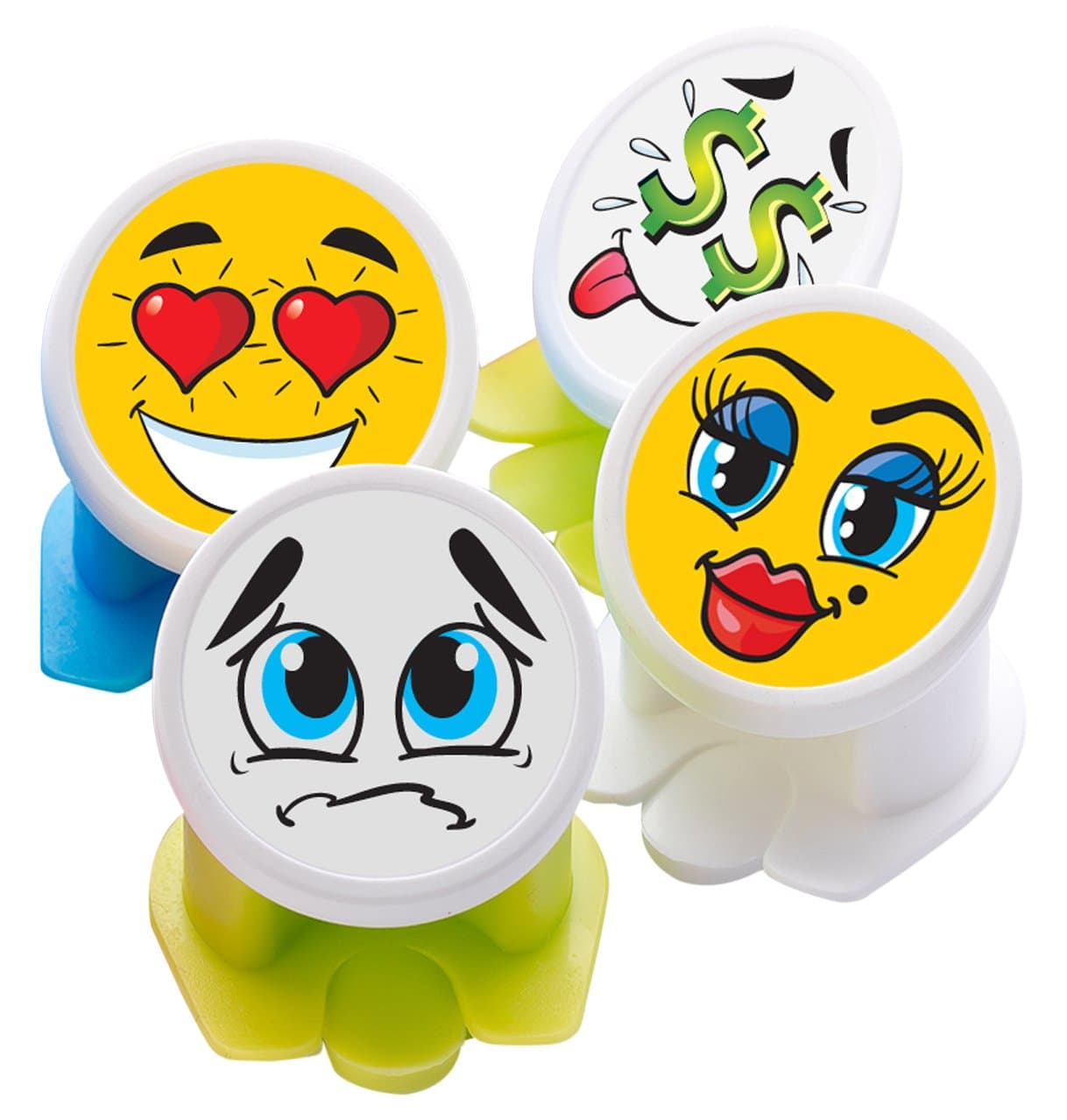 Canper, Reusable Soda Can Cap, 4 Pack Emoji,Multicoloured