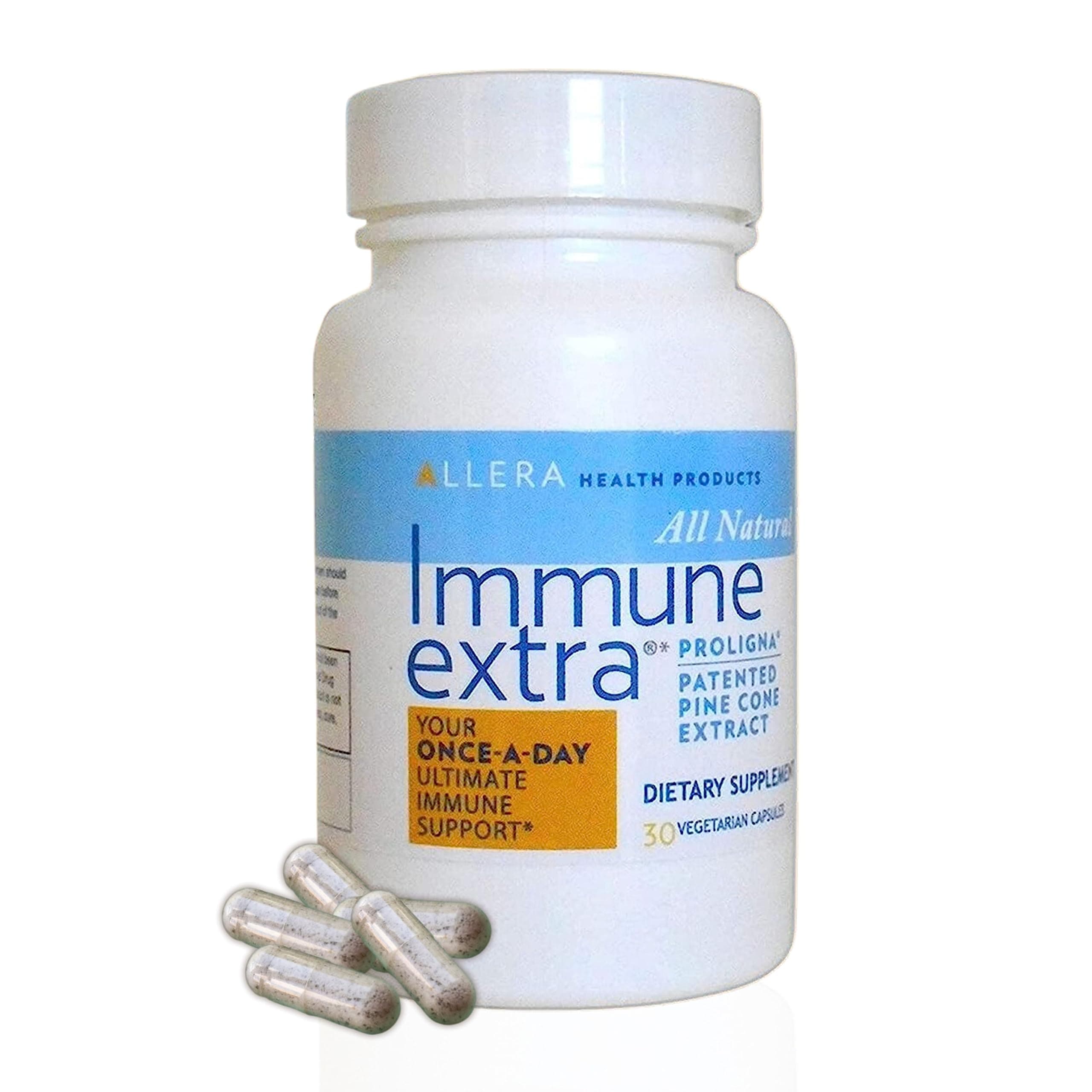 Allera Health Pine Cones Capsules - Organic & Vegan ProLigna Plant-Based Diet Supplement - Helps Support Healthy Immune System Response - Powder Extract Harvested from Wild Crafted Trees - 30 Caps